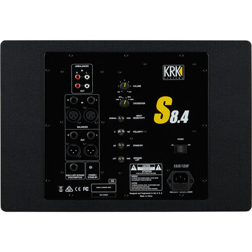 KRK S8.4 8" Powered Studio Subwoofer