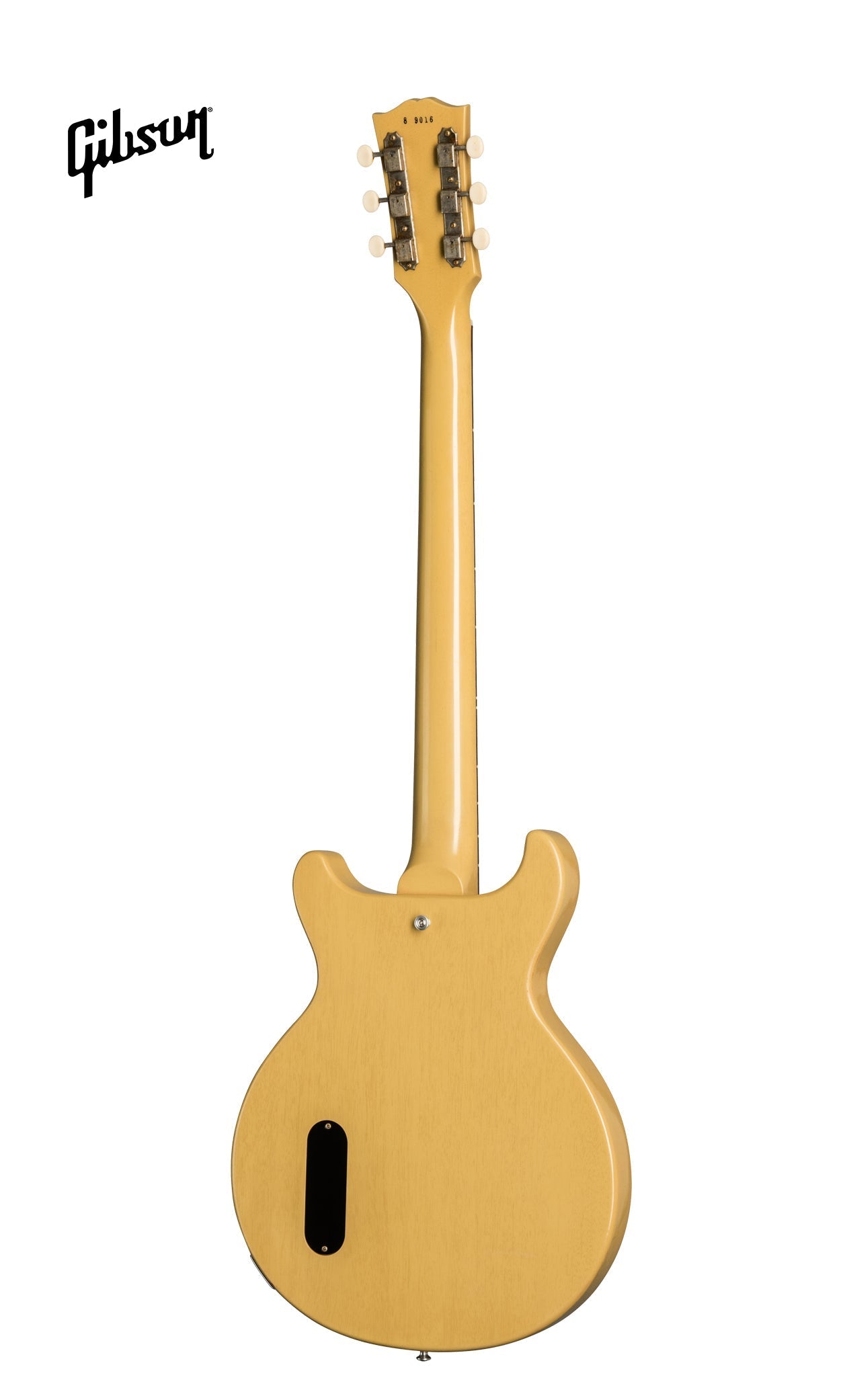 GIBSON 1958 LES PAUL JUNIOR DOUBLE CUT REISSUE VOS ELECTRIC GUITAR - TV YELLOW