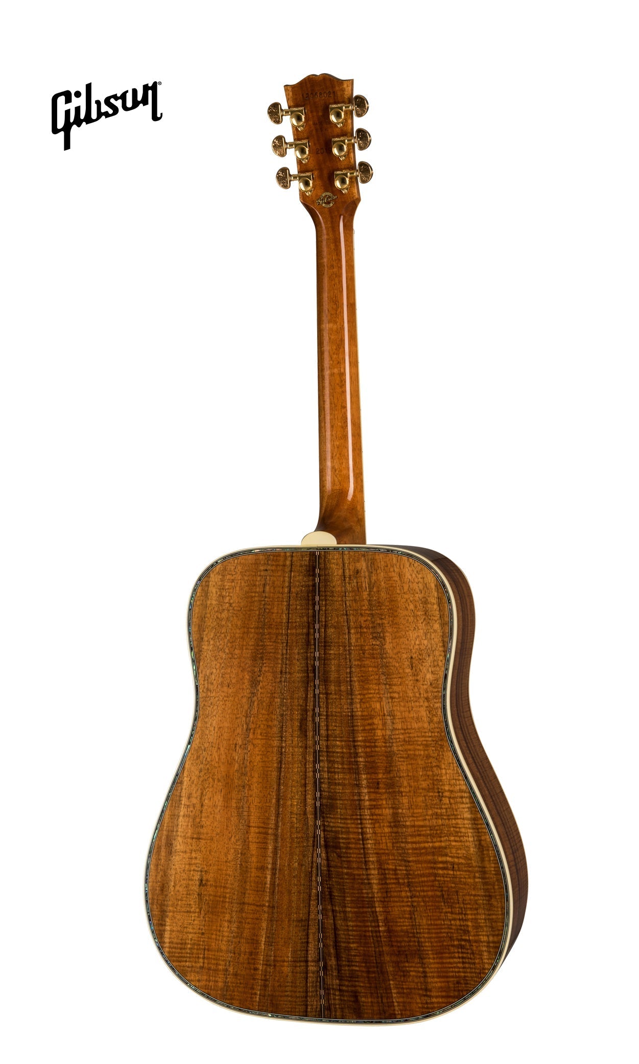 GIBSON HUMMINGBIRD CUSTOM KOA ACOUSTIC GUITAR - ANTIQUE NATURAL