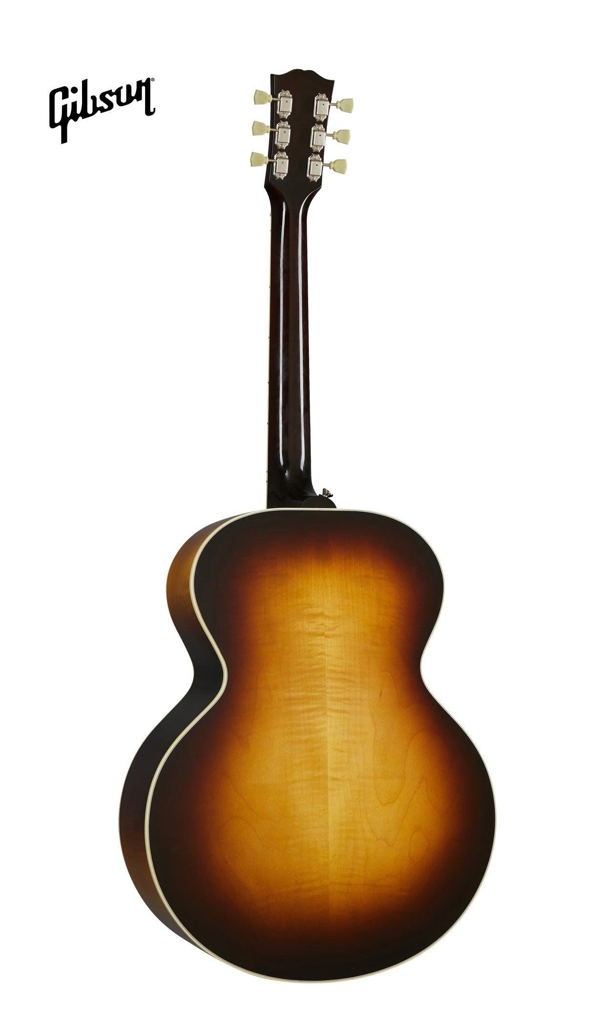 GIBSON J-185 ORIGINAL LEFT-HANDED ACOUSTIC-ELECTRIC GUITAR - VINTAGE SUNBURST