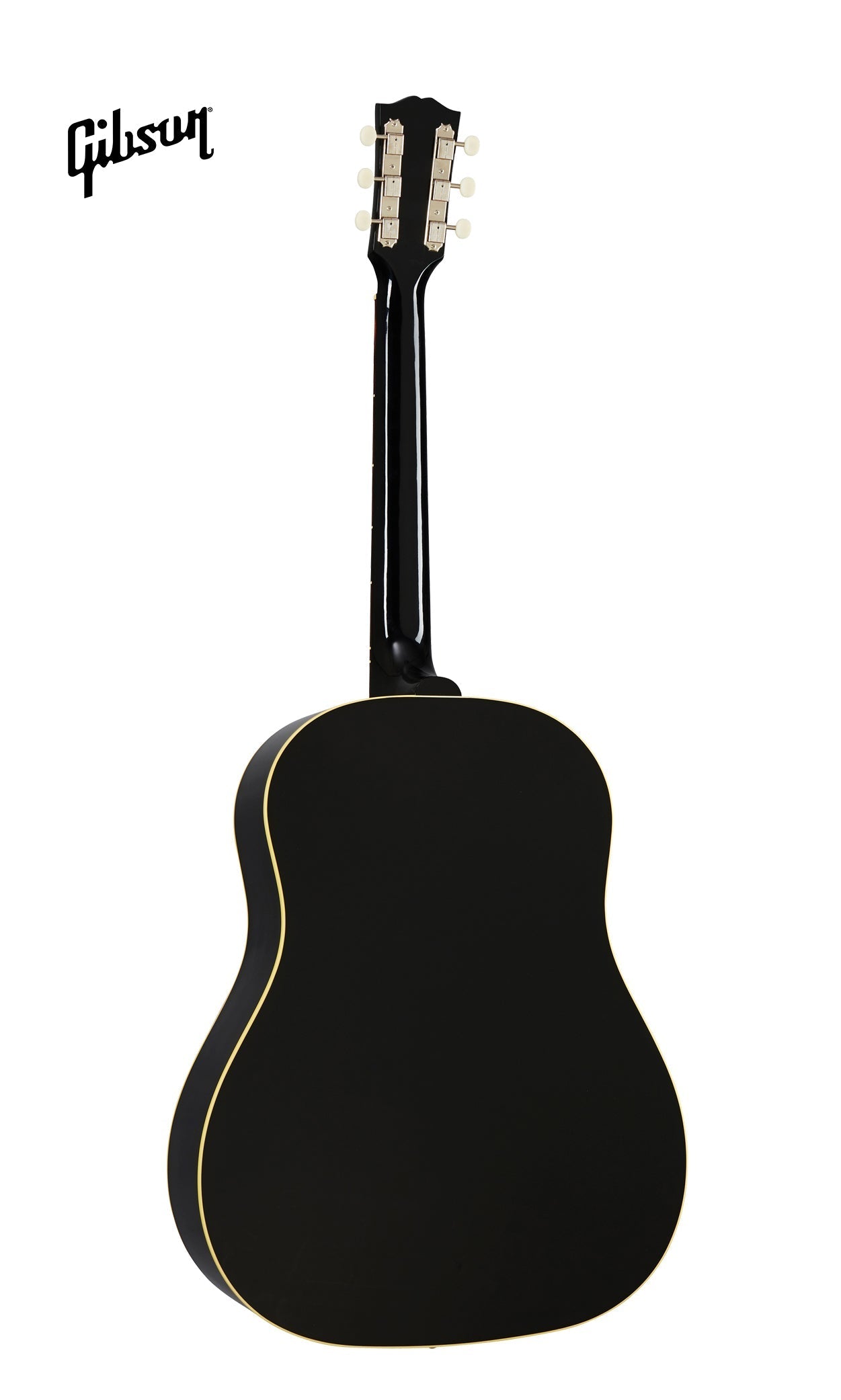GIBSON 60S J-45 ORIGINAL, ADJ SADDLE LEFT-HANDED ACOUSTIC GUITAR - EBONY