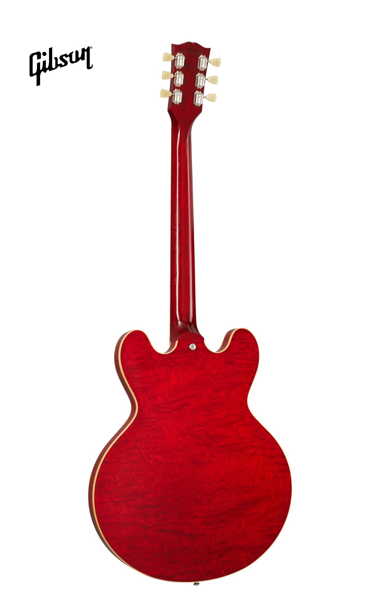 GIBSON ES-335 FIGURED LEFT-HANDED SEMI-HOLLOWBODY ELECTRIC GUITAR - 60S CHERRY