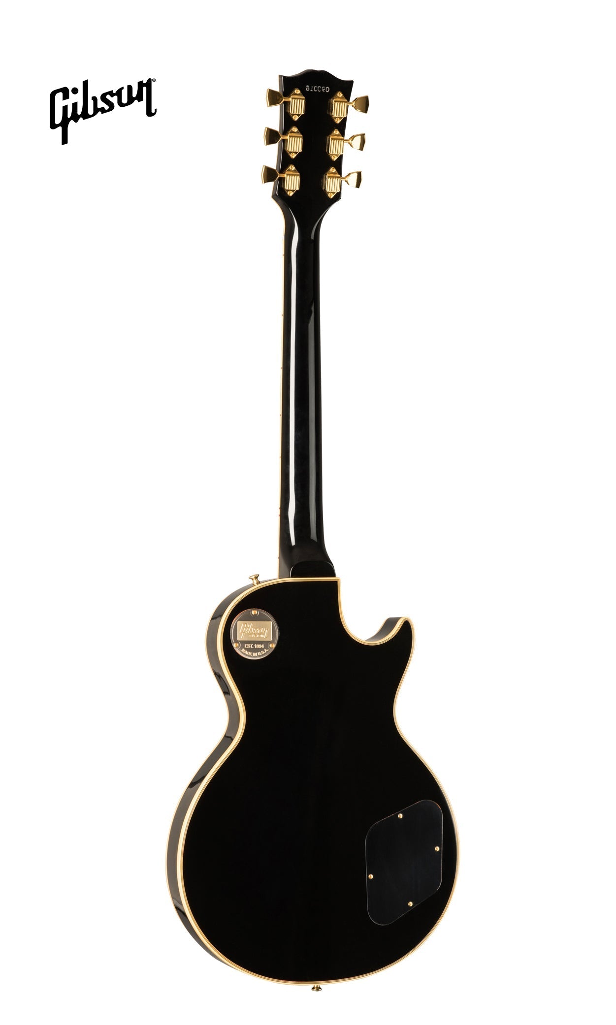 GIBSON 1968 LES PAUL CUSTOM REISSUE LEFT-HANDED ELECTRIC GUITAR - EBONY