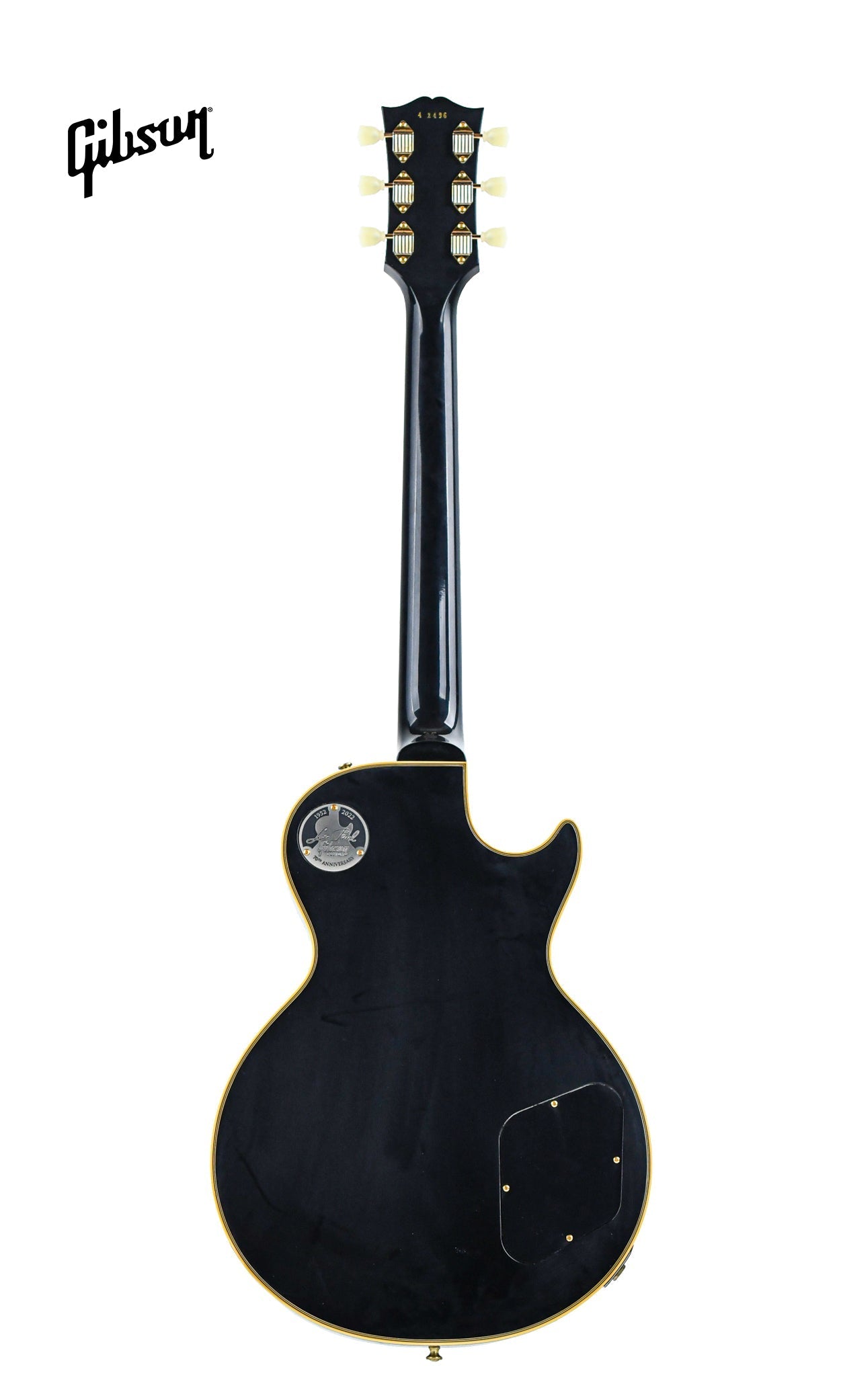 GIBSON 1954 LES PAUL CUSTOM STAPLE PICKUP REISSUE VOS LEFT-HANDED ELECTRIC GUITAR - EBONY