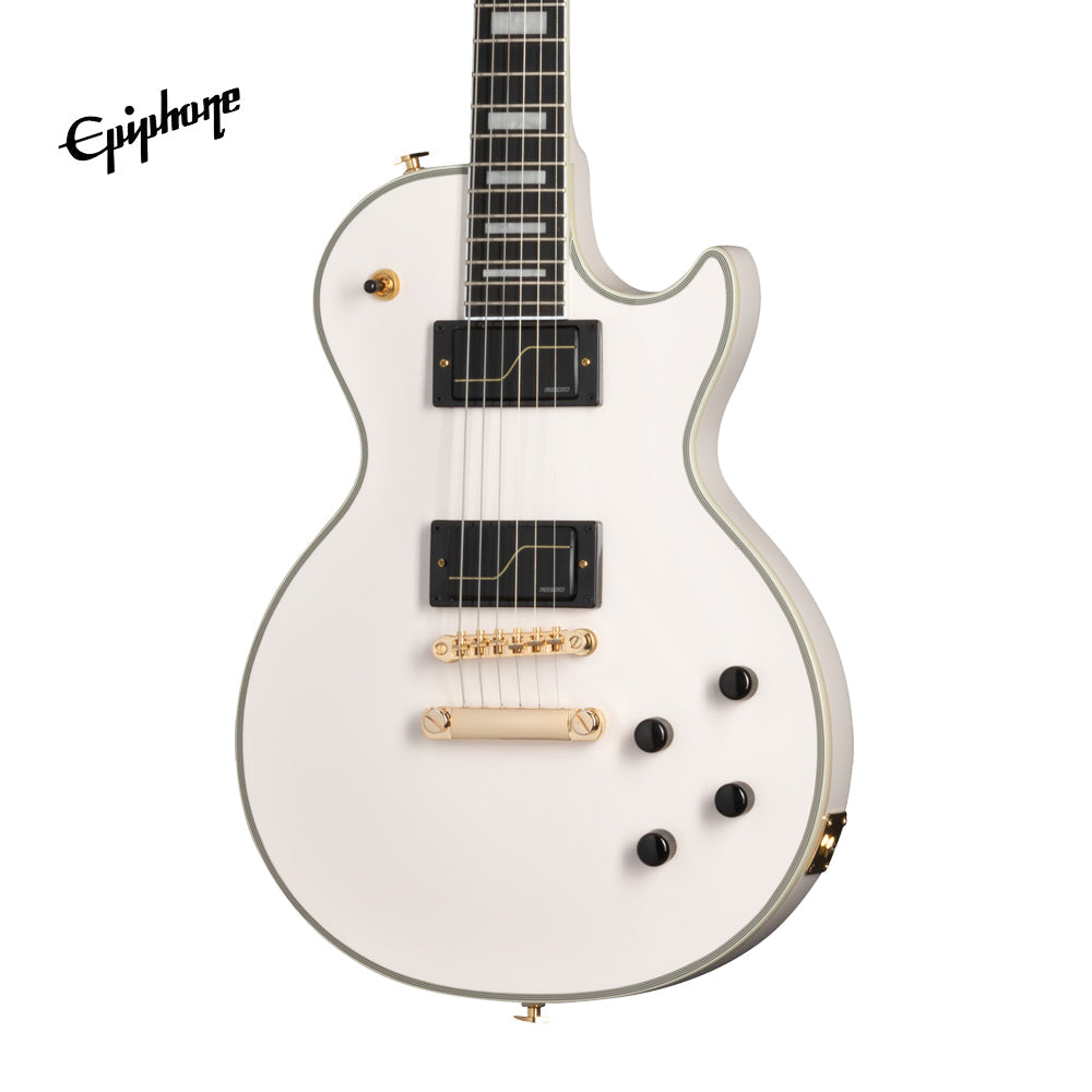 Epiphone Matt Heafy Les Paul Custom Origins Electric Guitar, Case Included - Bone White