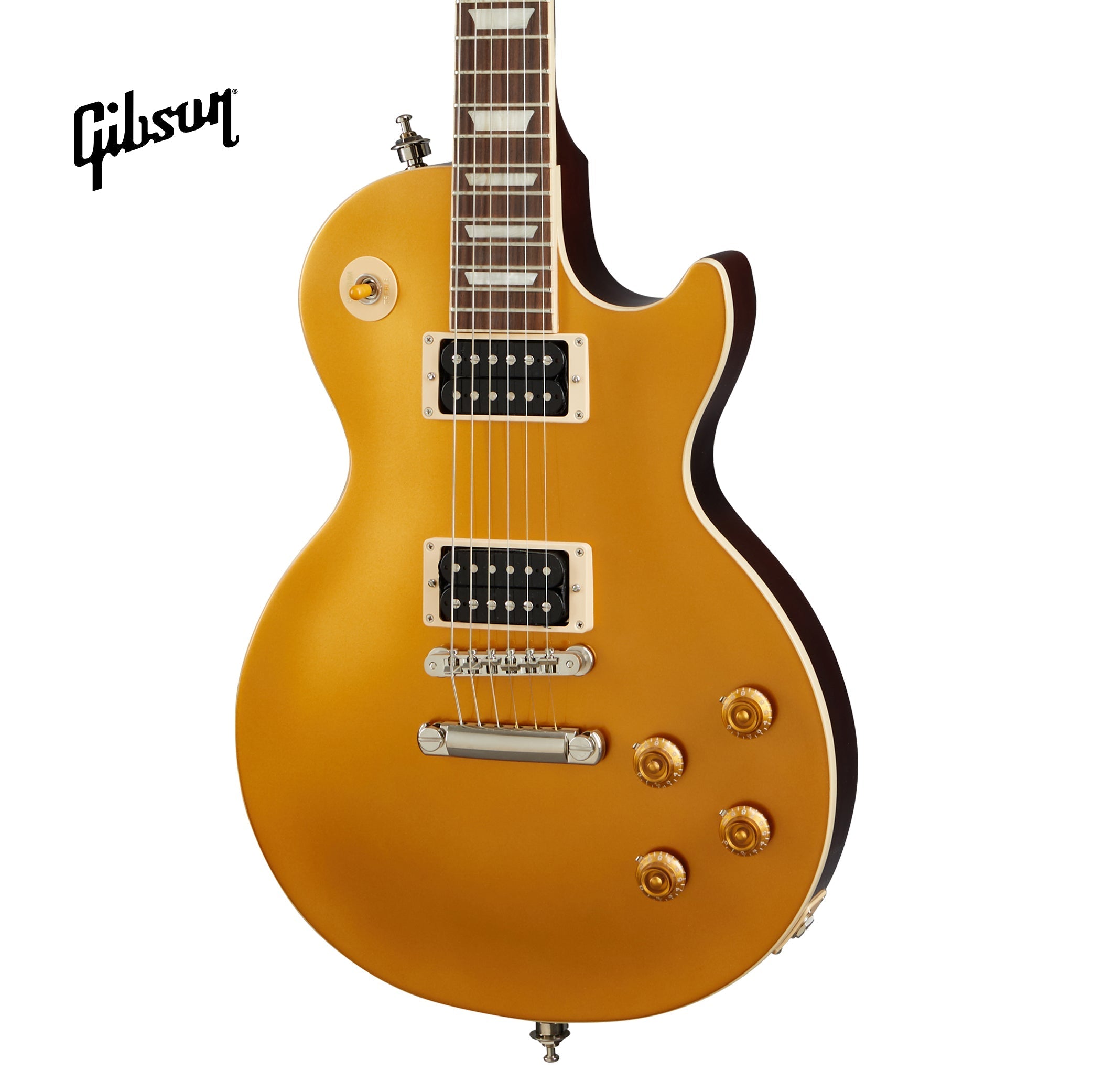 GIBSON SLASH "VICTORIA" LES PAUL STANDARD ELECTRIC GUITAR - GOLDTOP DARK BACK