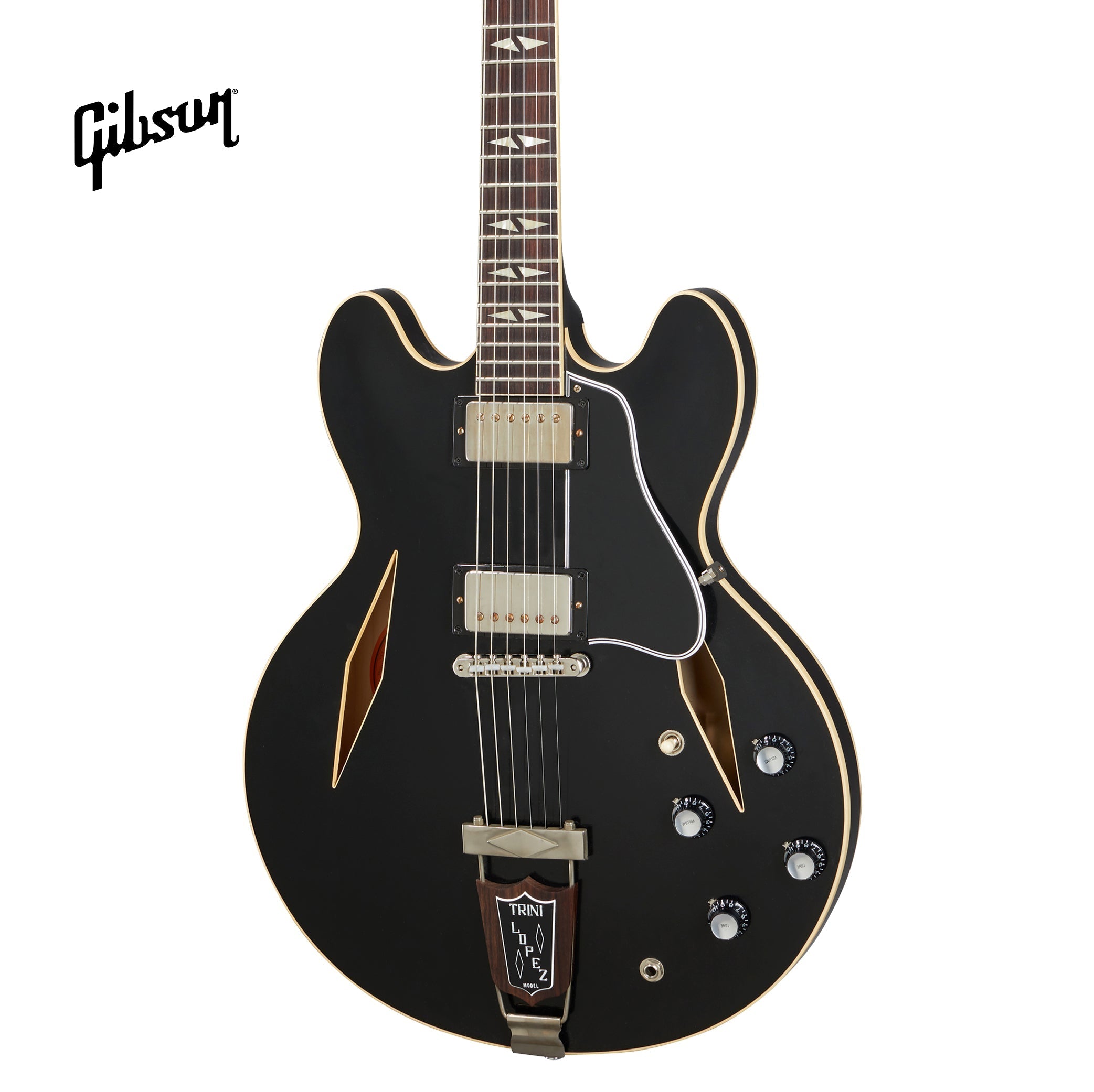 GIBSON 1964 TRINI LOPEZ STANDARD REISSUE VOS SEMI-HOLLOWBODY ELECTRIC GUITAR - EBONY