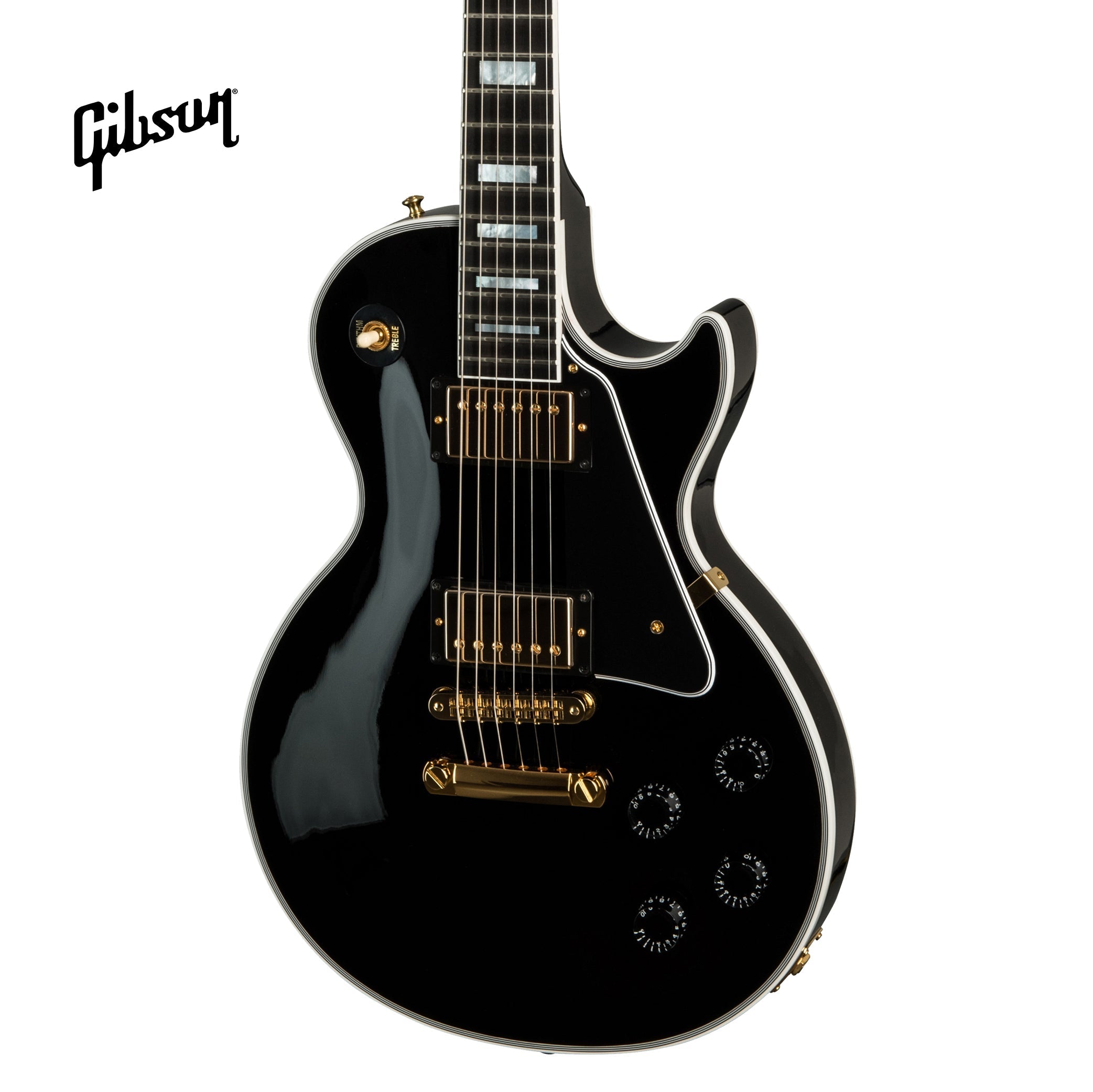 GIBSON LES PAUL CUSTOM ELECTRIC GUITAR WITH EBONY FINGERBOARD - EBONY