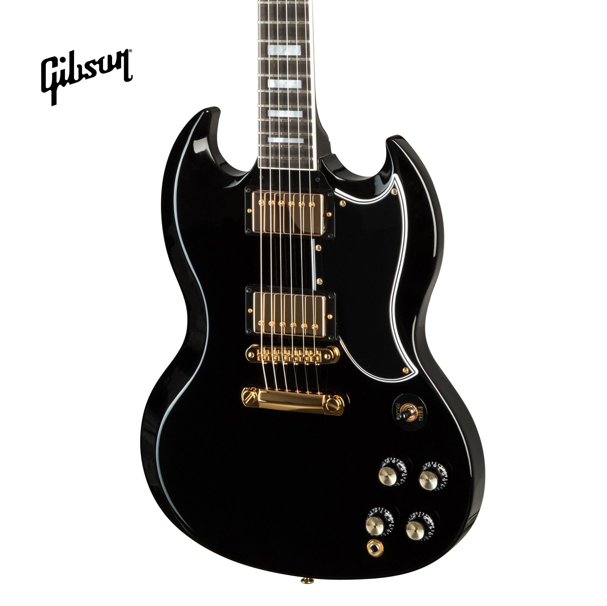 GIBSON SG CUSTOM 2-PICKUP ELECTRIC GUITAR WITH EBONY FINGERBOARD - EBONY