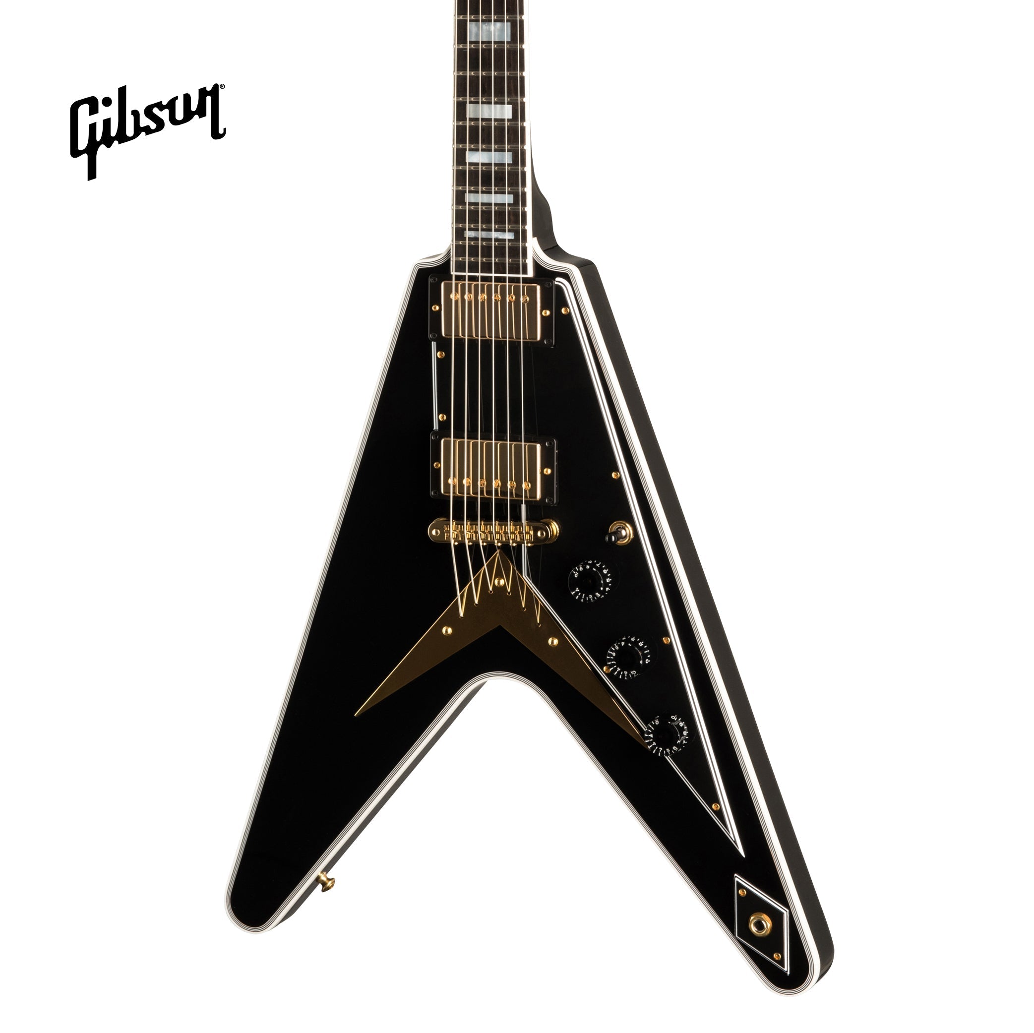 GIBSON FLYING V CUSTOM ELECTRIC GUITAR WITH EBONY FINGERBOARD - EBONY