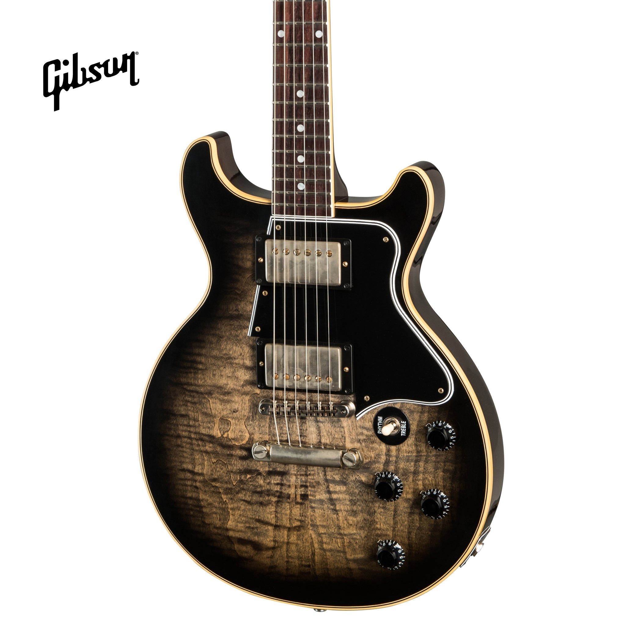 GIBSON LES PAUL SPECIAL DOUBLE CUT FIGURED MAPLE TOP VOS ELECTRIC GUITAR - COBRA BURST