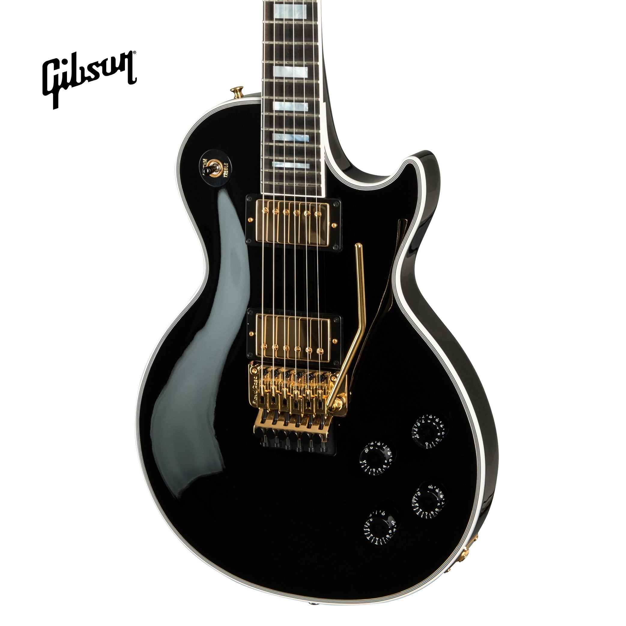 GIBSON LES PAUL AXCESS CUSTOM ELECTRIC GUITAR WITH EBONY FINGERBOARD FLOYD ROSE - EBONY