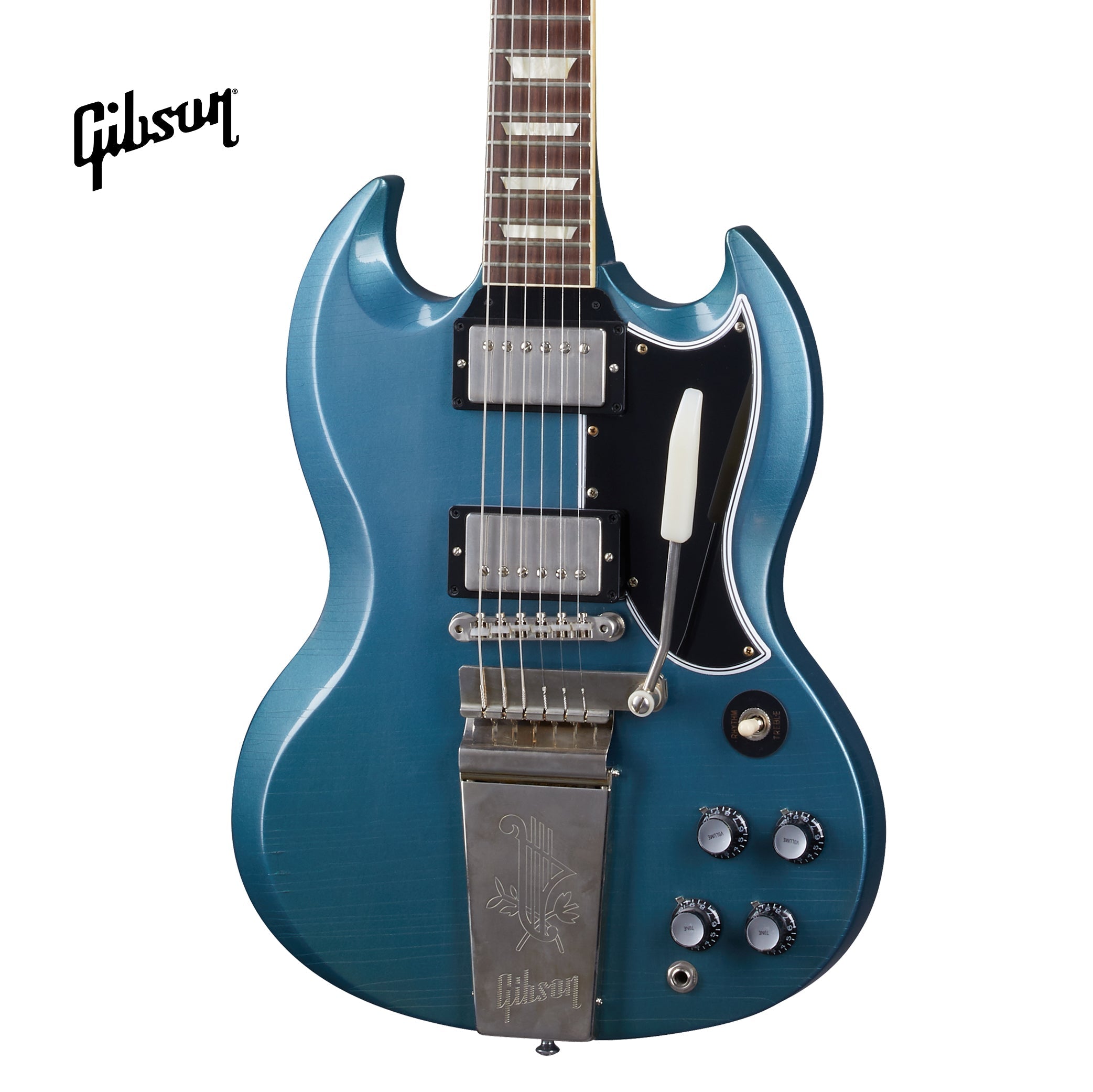 GIBSON 1964 SG STANDARD REISSUE W/ MAESTRO ULTRA LIGHT AGED ELECTRIC GUITAR - PELHAM BLUE