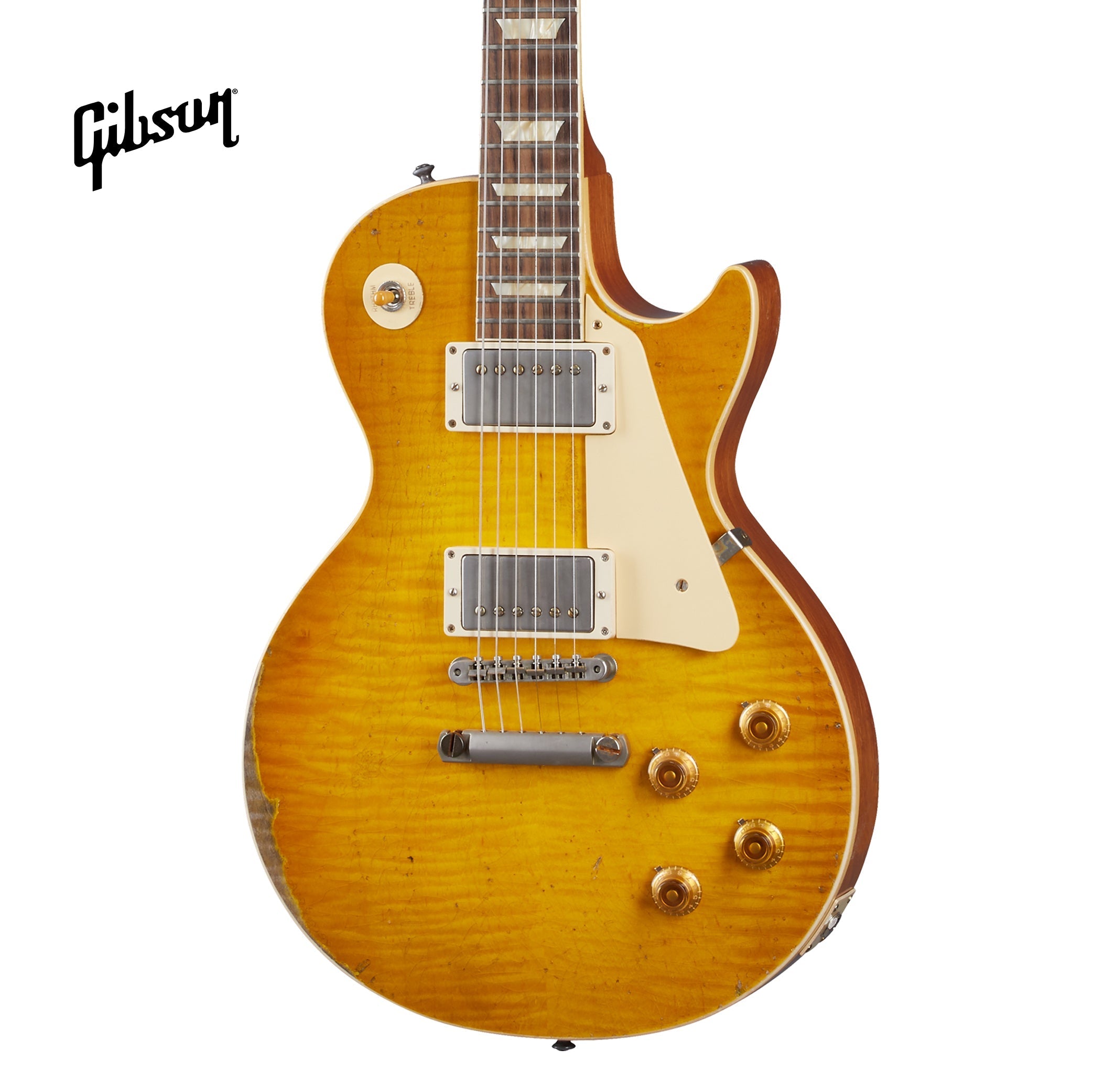 GIBSON 1959 LES PAUL STANDARD REISSUE ULTRA HEAVY AGED ELECTRIC GUITAR - LEMON BURST