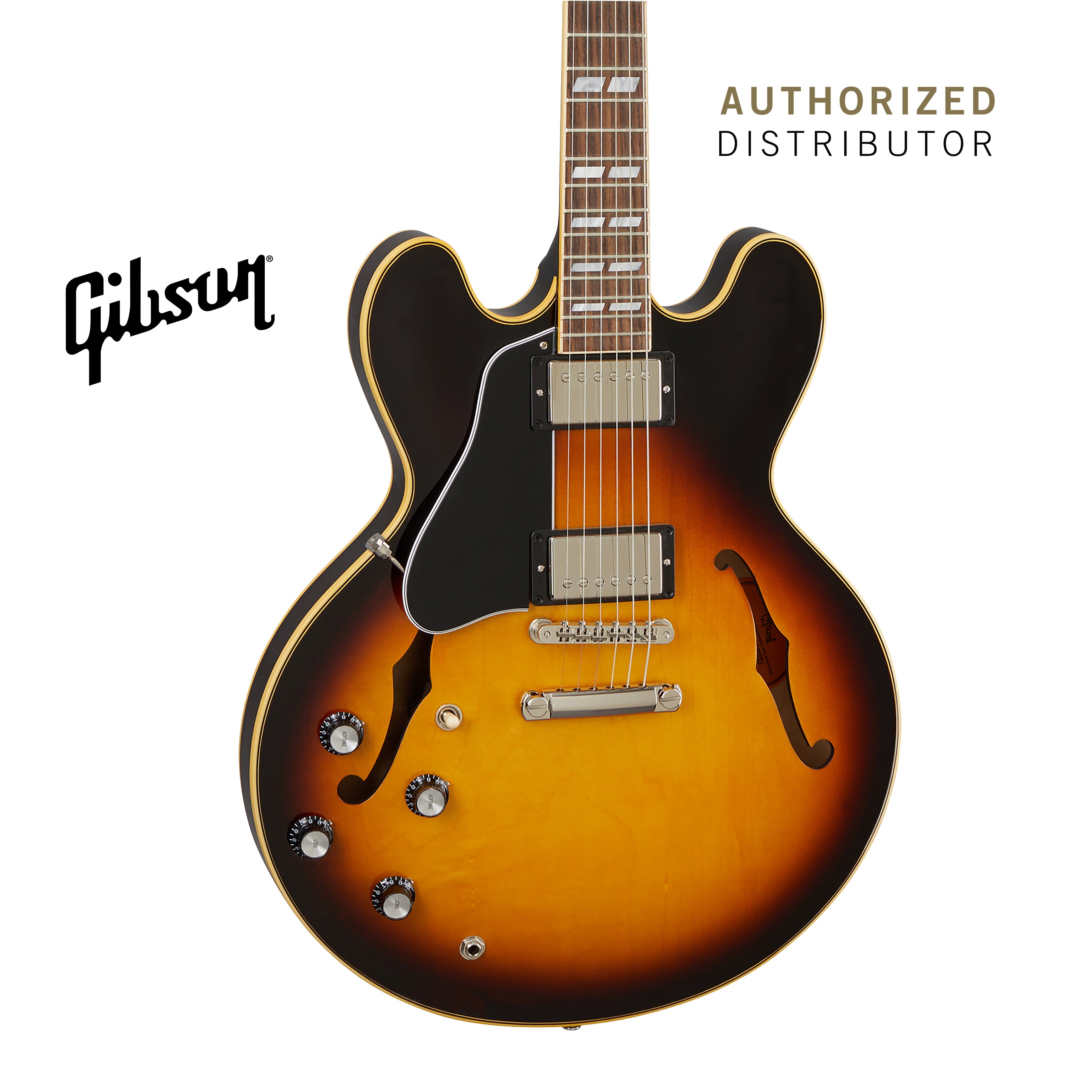 GIBSON ES-345 LEFT-HANDED SEMI-HOLLOWBODY ELECTRIC GUITAR - VINTAGE BURST