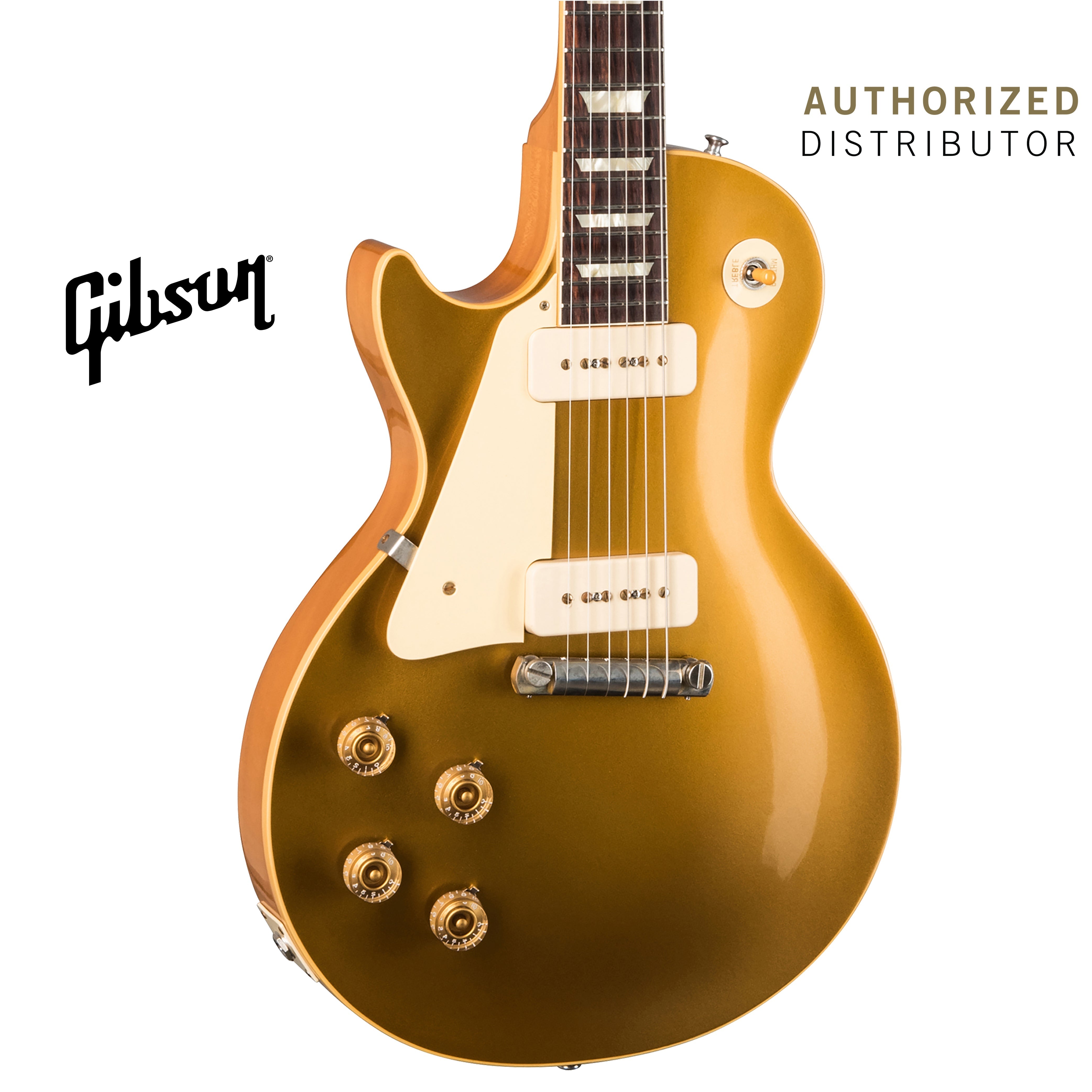 GIBSON 1954 LES PAUL REISSUE VOS LEFT-HANDED ELECTRIC GUITAR - DOUBLE GOLD