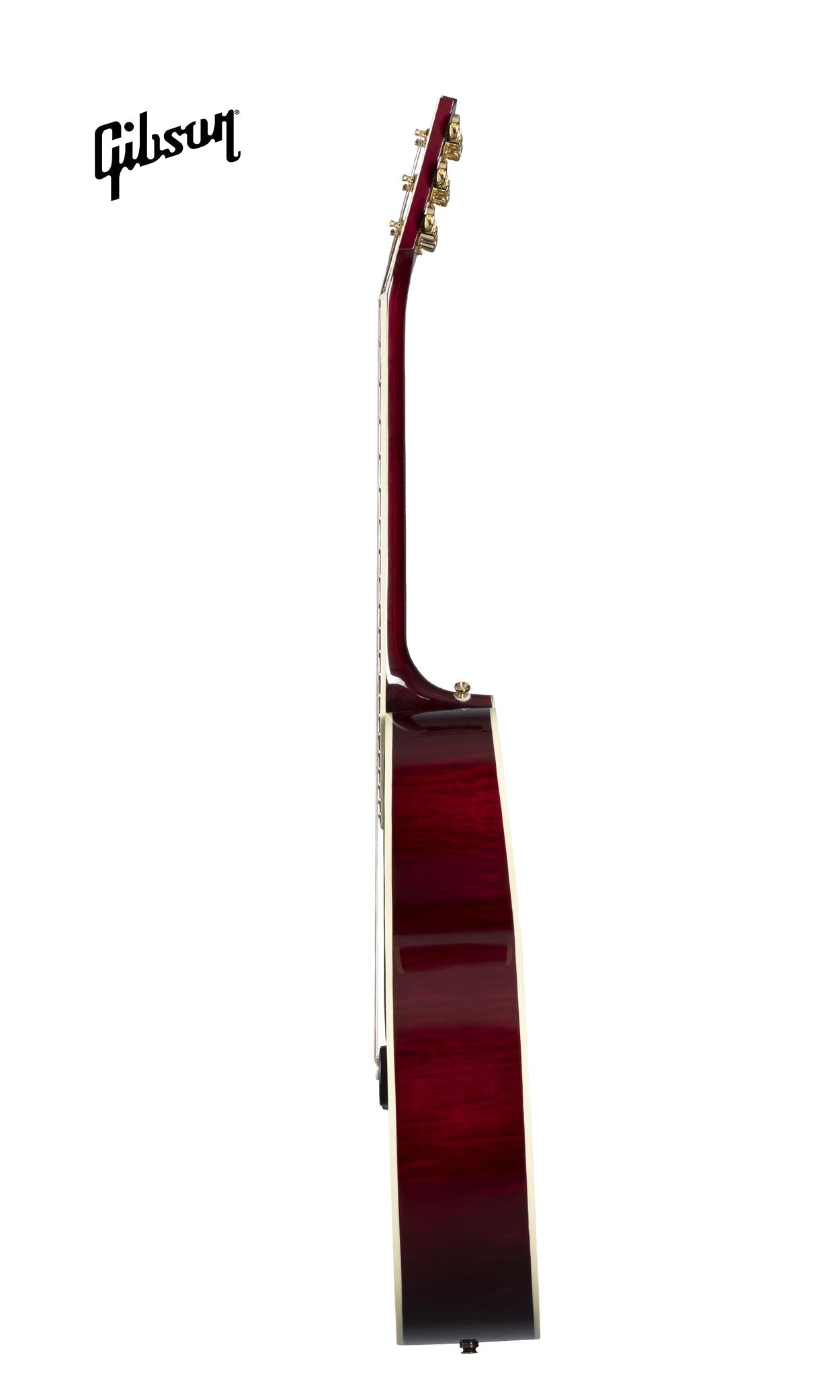 GIBSON SJ-200 STANDARD MAPLE ACOUSTIC-ELECTRIC GUITAR - WINE RED