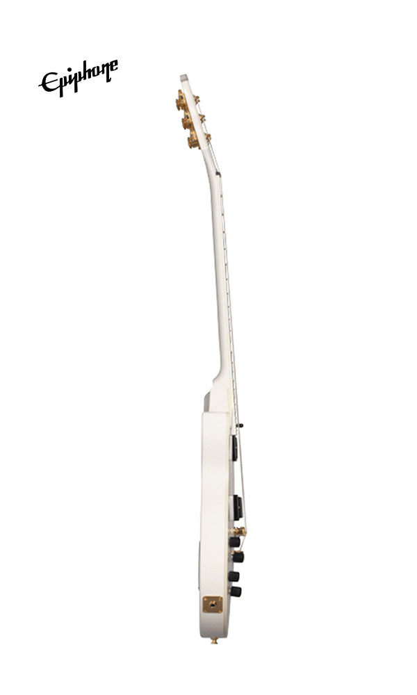 Epiphone Matt Heafy Les Paul Custom Origins Left-Handed Electric Guitar, Case Included - Bone White