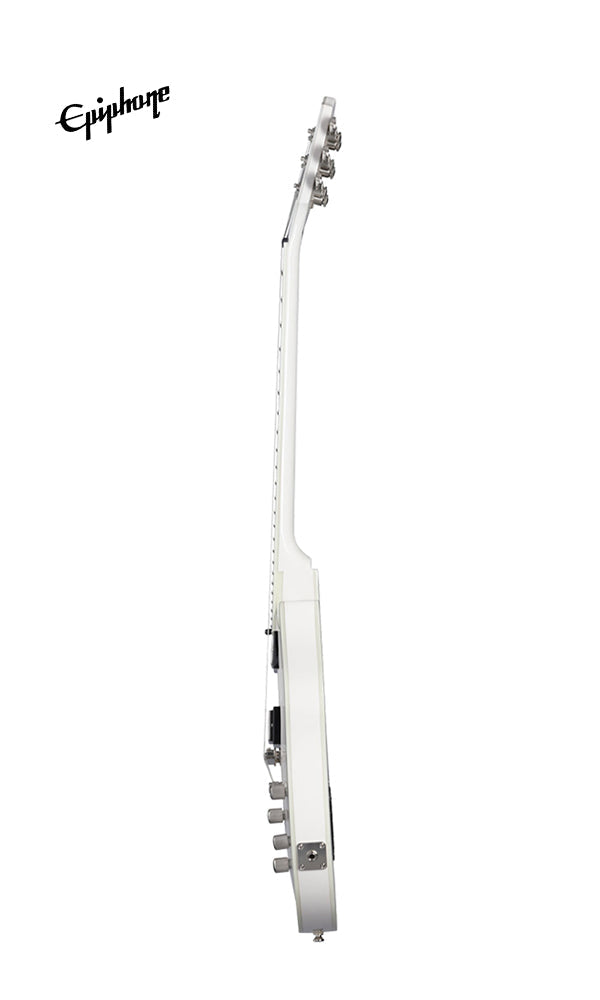 Epiphone Jerry Cantrell Les Paul Custom Prophecy Electric Guitar, Case Included - Bone White