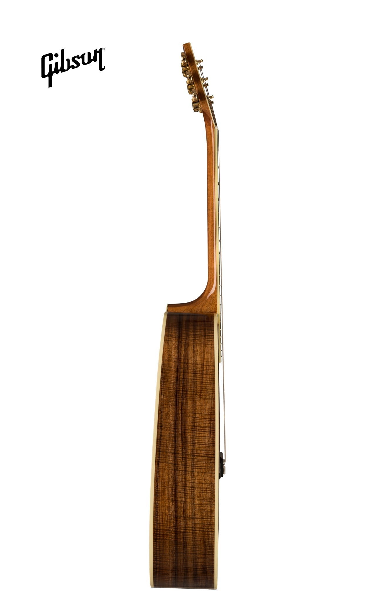 GIBSON HUMMINGBIRD CUSTOM KOA LEFT-HANDED ACOUSTIC GUITAR - ANTIQUE NATURAL