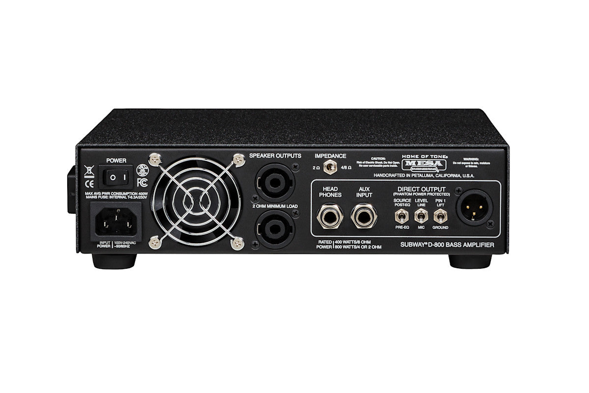 Mesa Boogie Subway D-800 Lightweight 800-watt Bass Head