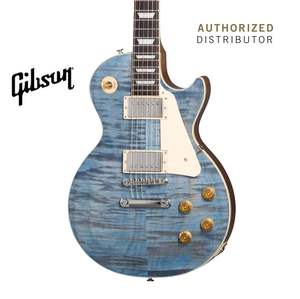 GIBSON LES PAUL STANDARD 50S FIGURED TOP ELECTRIC GUITAR - OCEAN BLUE