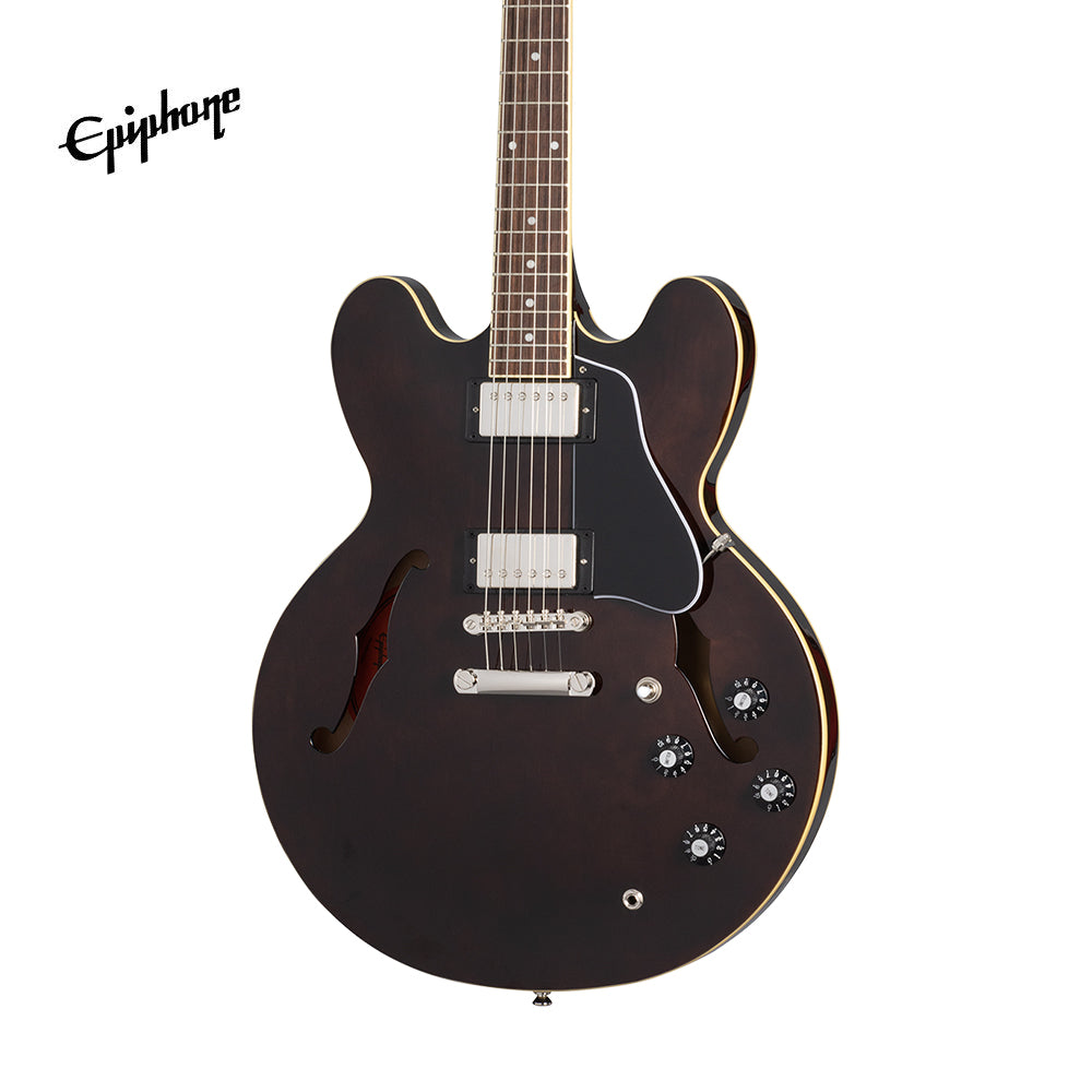 Epiphone Jim James ES-335 Signature Semi-hollowbody Electric Guitar, Case Included - Seventies Walnut