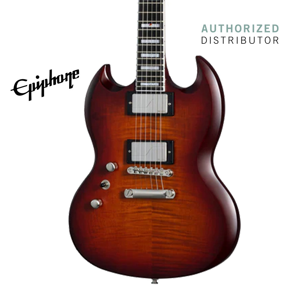 Epiphone SG Prophecy Left-handed Electric Guitar with Premium Gig Bag - Aged Bengal Tiger