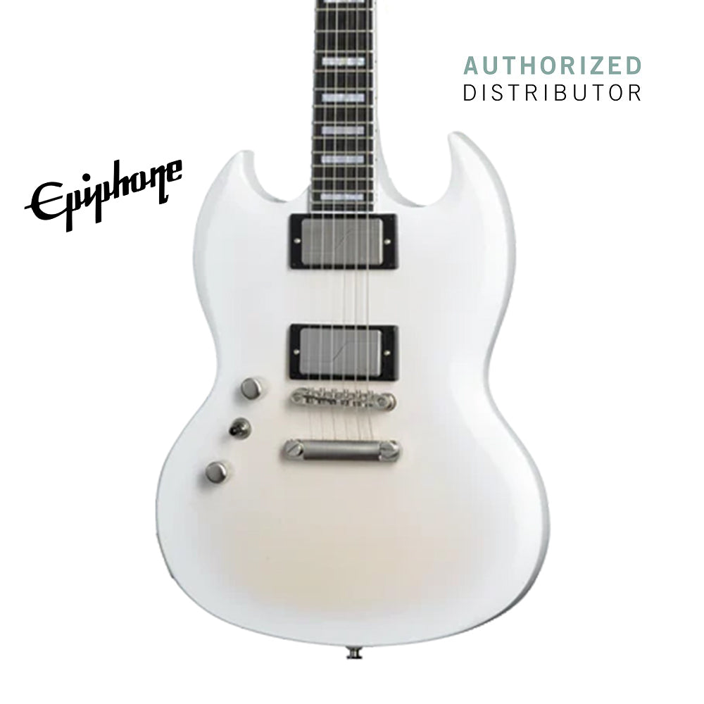 Epiphone SG Prophecy Left-handed Electric Guitar with Premium Gig Bag - Aged White Tiger
