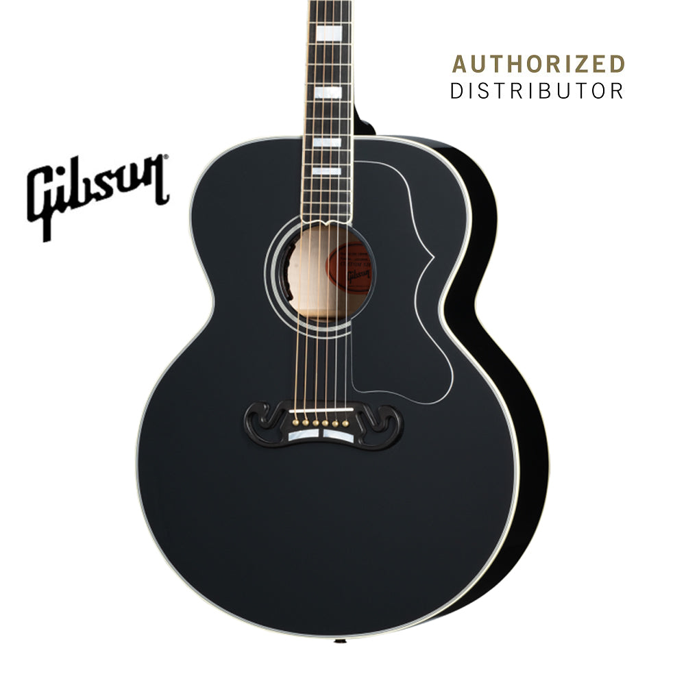 GIBSON SJ-200 CUSTOM ACOUSTIC-ELECTRIC GUITAR - EBONY (SJ200)