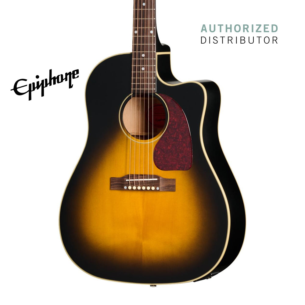 Epiphone Inspired by Gibson J-45 Standard EC Acoustic-electric Guitar - Vintage Sunburst