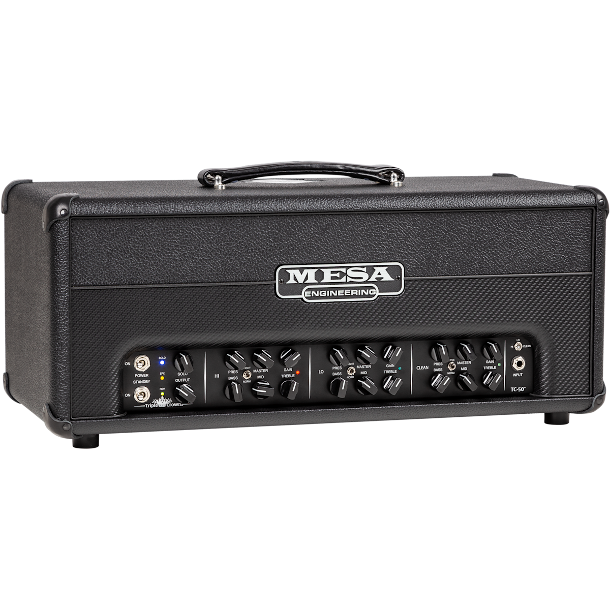 Mesa Boogie Triple Crown TC-50 - 50-watt Tube Head - Black Taurus