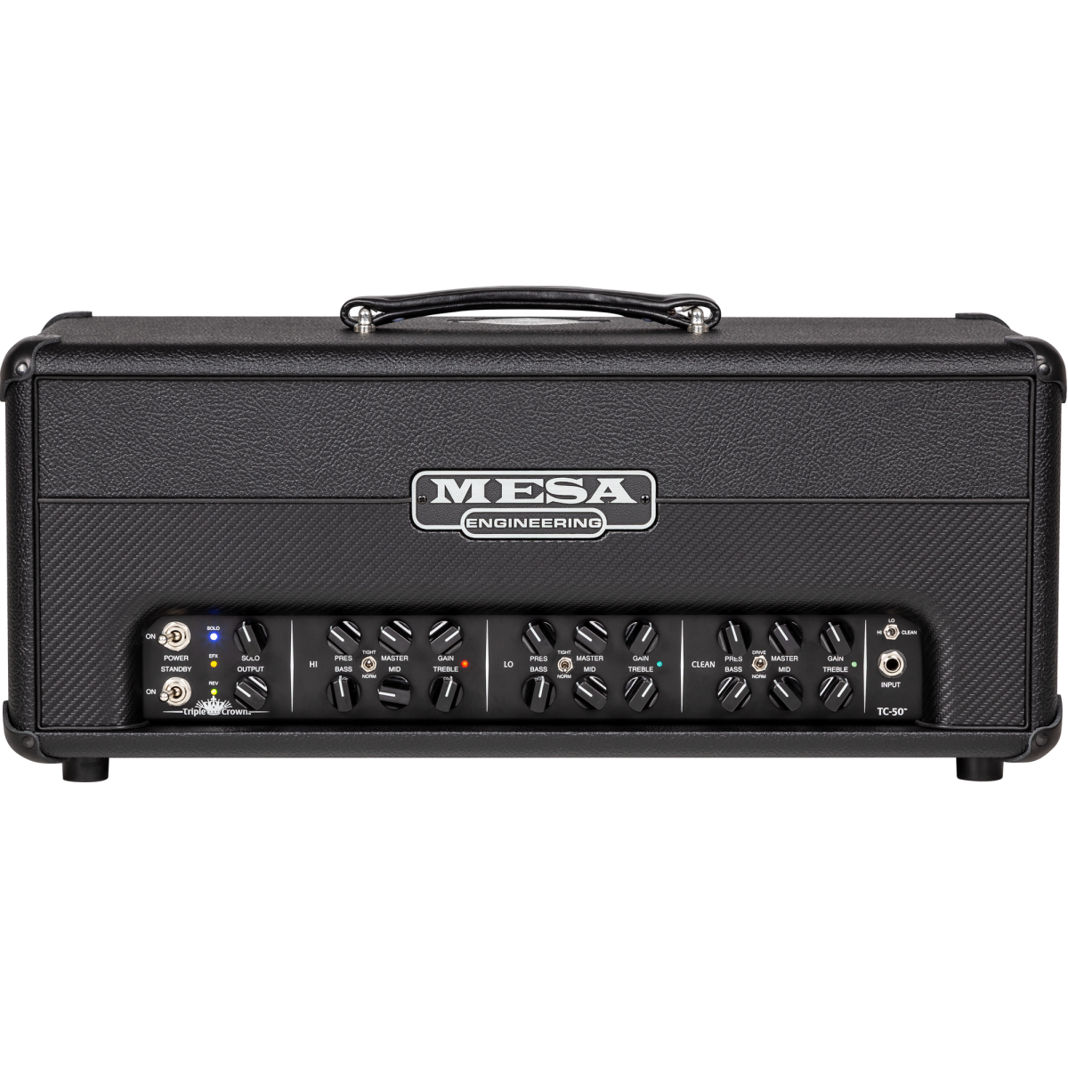Mesa Boogie Triple Crown TC-50 - 50-watt Tube Head - Black Taurus