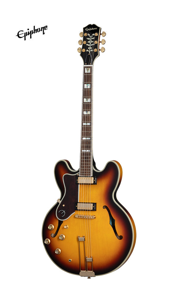 Epiphone Sheraton Frequensator Semi-hollowbody Left-handed Electric Guitar - Vintage Sunburst
