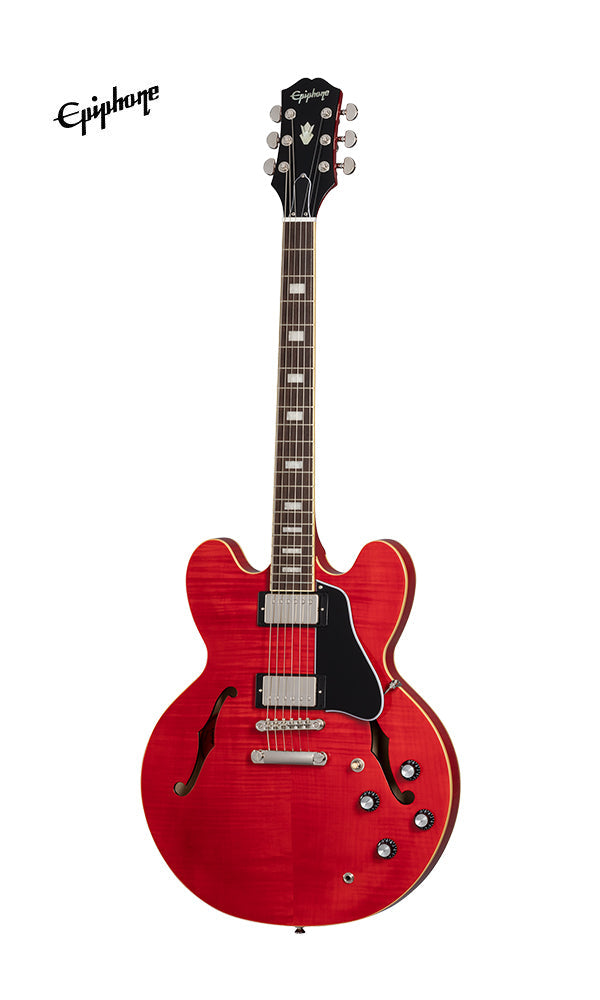 Epiphone Marty Schwartz ES-335 Semi-hollowbody Electric Guitar, Case Included - Sixties Cherry