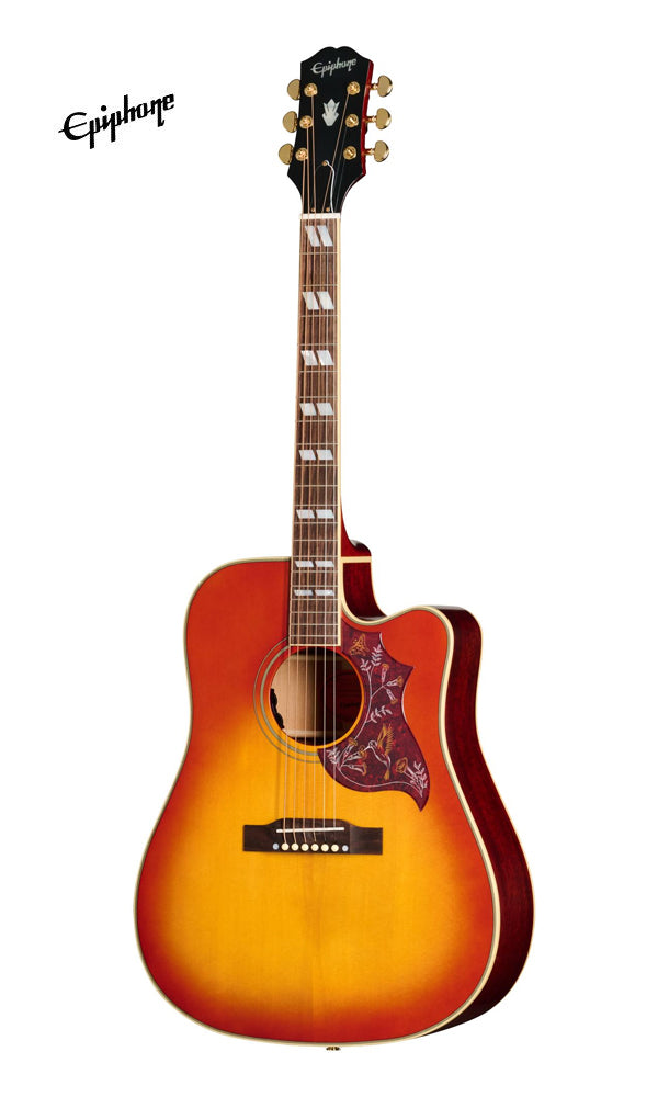 Epiphone Hummingbird Standard EC Acoustic-electric Guitar - Cherry Sun