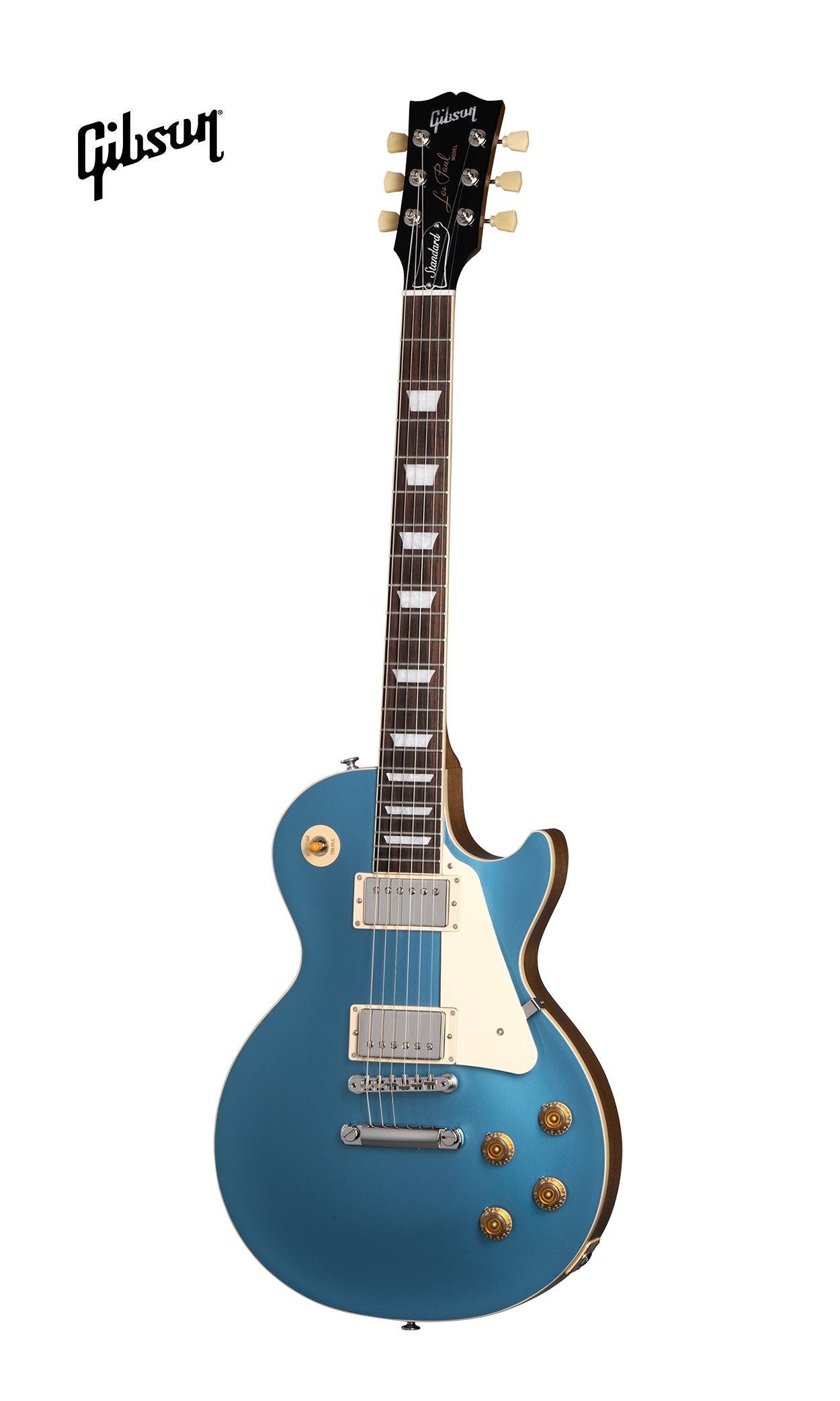 GIBSON LES PAUL STANDARD 50S PLAIN TOP ELECTRIC GUITAR - PELHAM BLUE