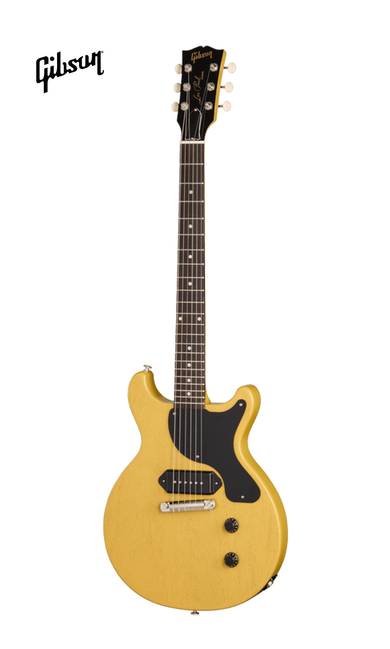GIBSON LES PAUL JUNIOR DOUBLE CUT ELECTRIC GUITAR - TV YELLOW