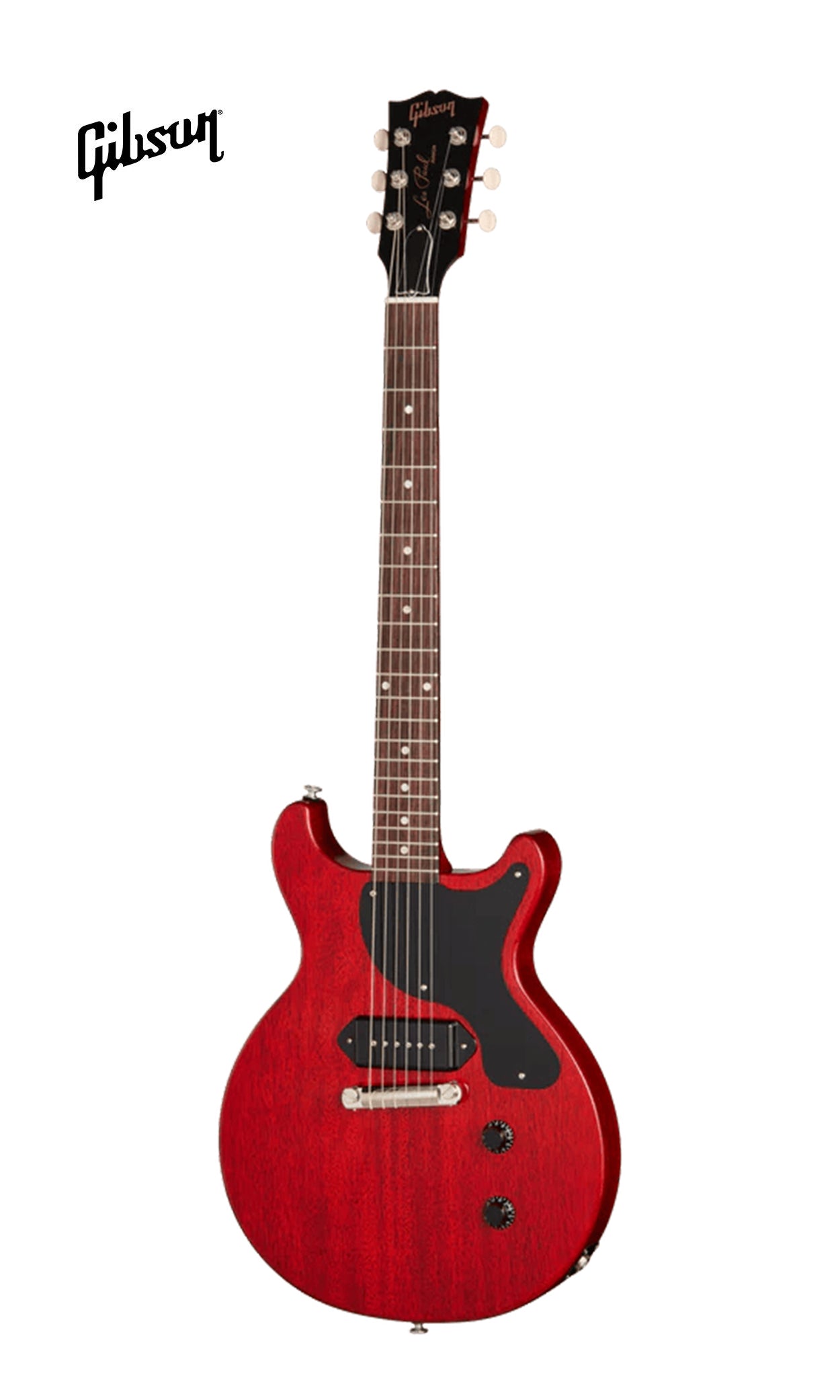 GIBSON LES PAUL JUNIOR DOUBLE CUT ELECTRIC GUITAR - VINTAGE CHERRY