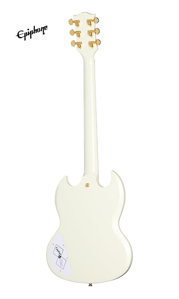 (Epiphone Inspired by Gibson Custom) Epiphone 1963 SG Custom Electric Guitar - Classic White