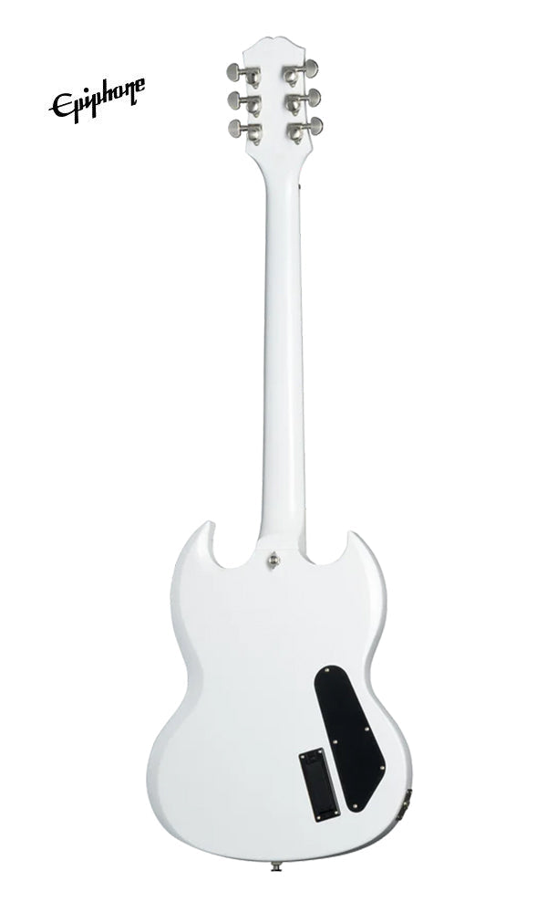 Epiphone SG Prophecy Left-handed Electric Guitar with Premium Gig Bag - Aged White Tiger