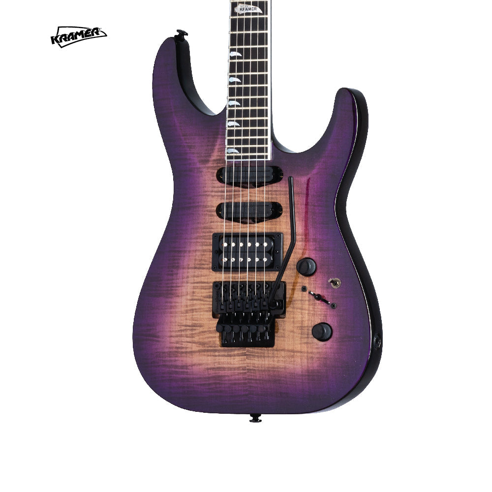 Kramer SM-1 Figured Electric Guitar - Royal Purple Perimeter