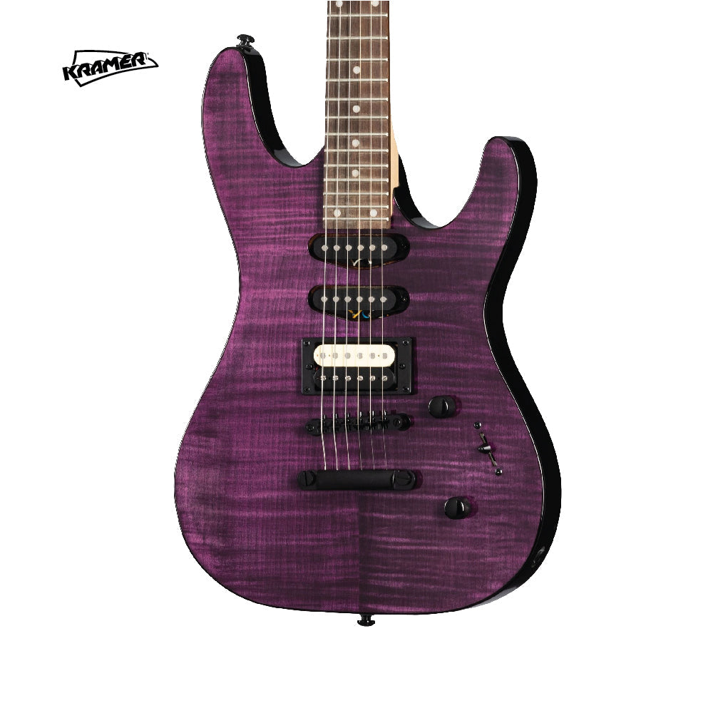 Kramer Striker Figured HSS Electric Guitar - Transparent Purple