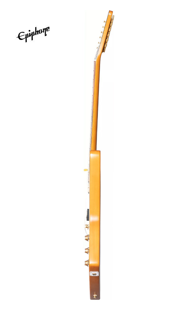 Epiphone Korina Explorer Electric Guitar, Case Included - Aged Natural