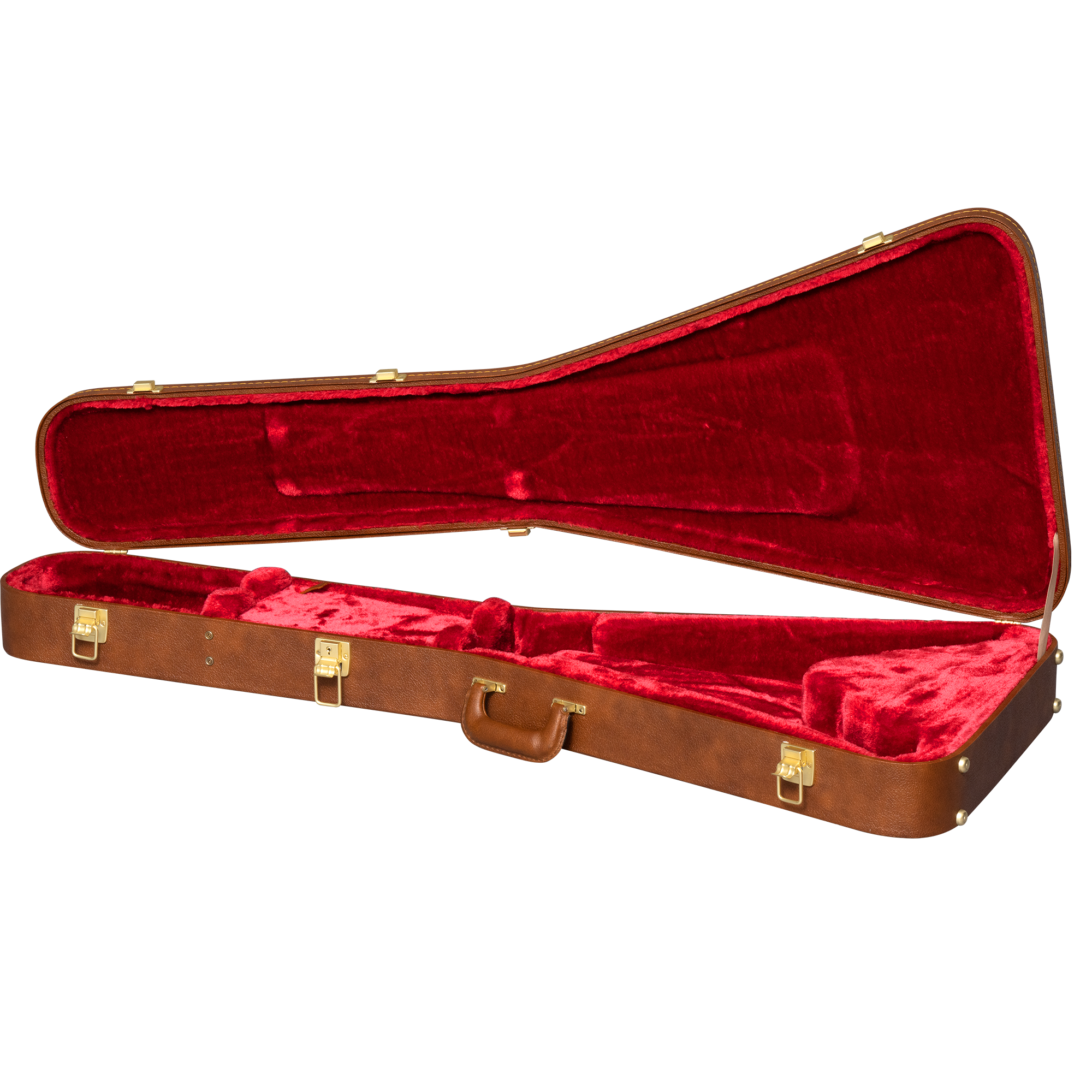 GIBSON ACCESSORIES FLYING V ORIGINAL HARDSHELL CASE - BROWN (ASFVCASE-ORG)