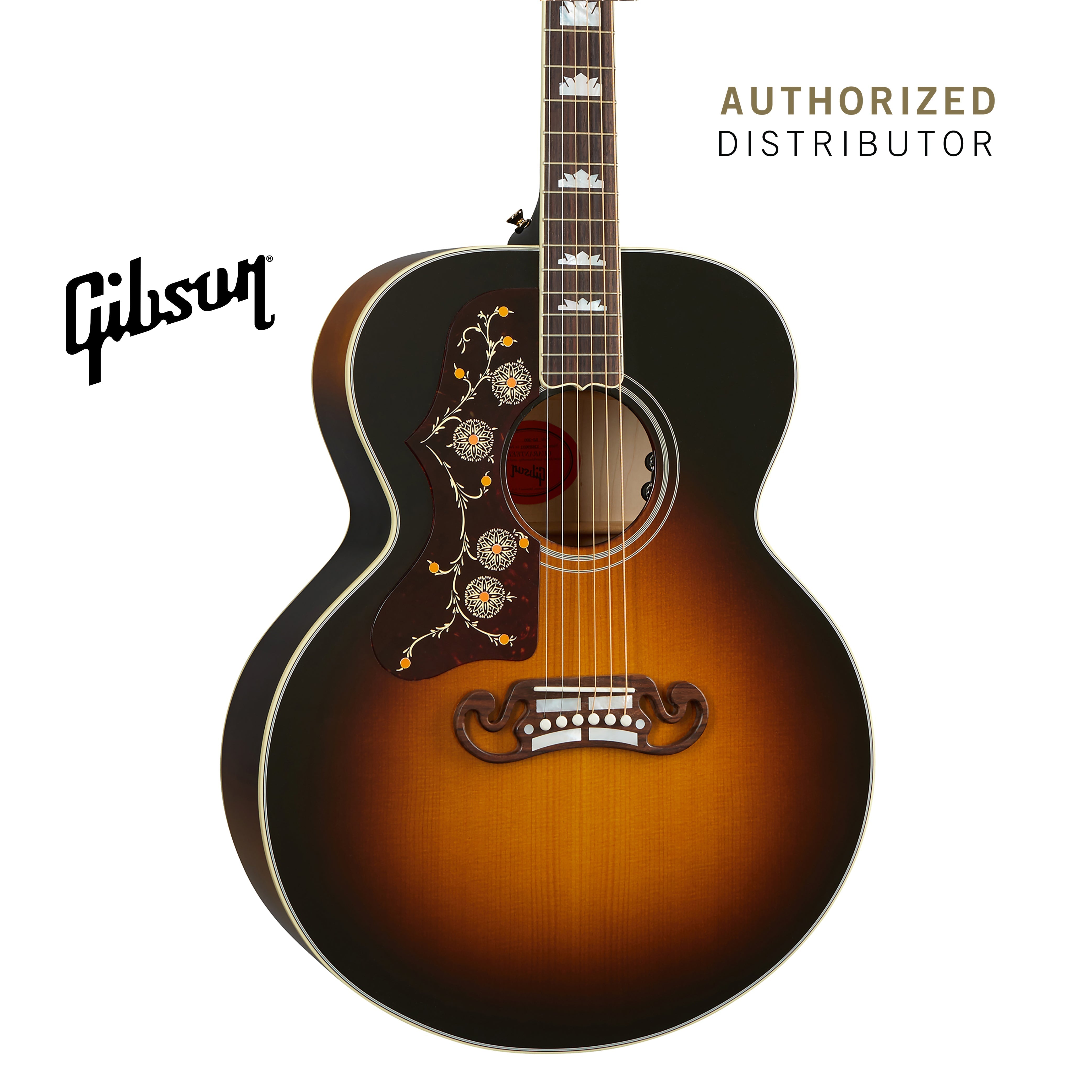 GIBSON SJ-200 ORIGINAL LEFT-HANDED ACOUSTIC GUITAR - VINTAGE SUNBURST