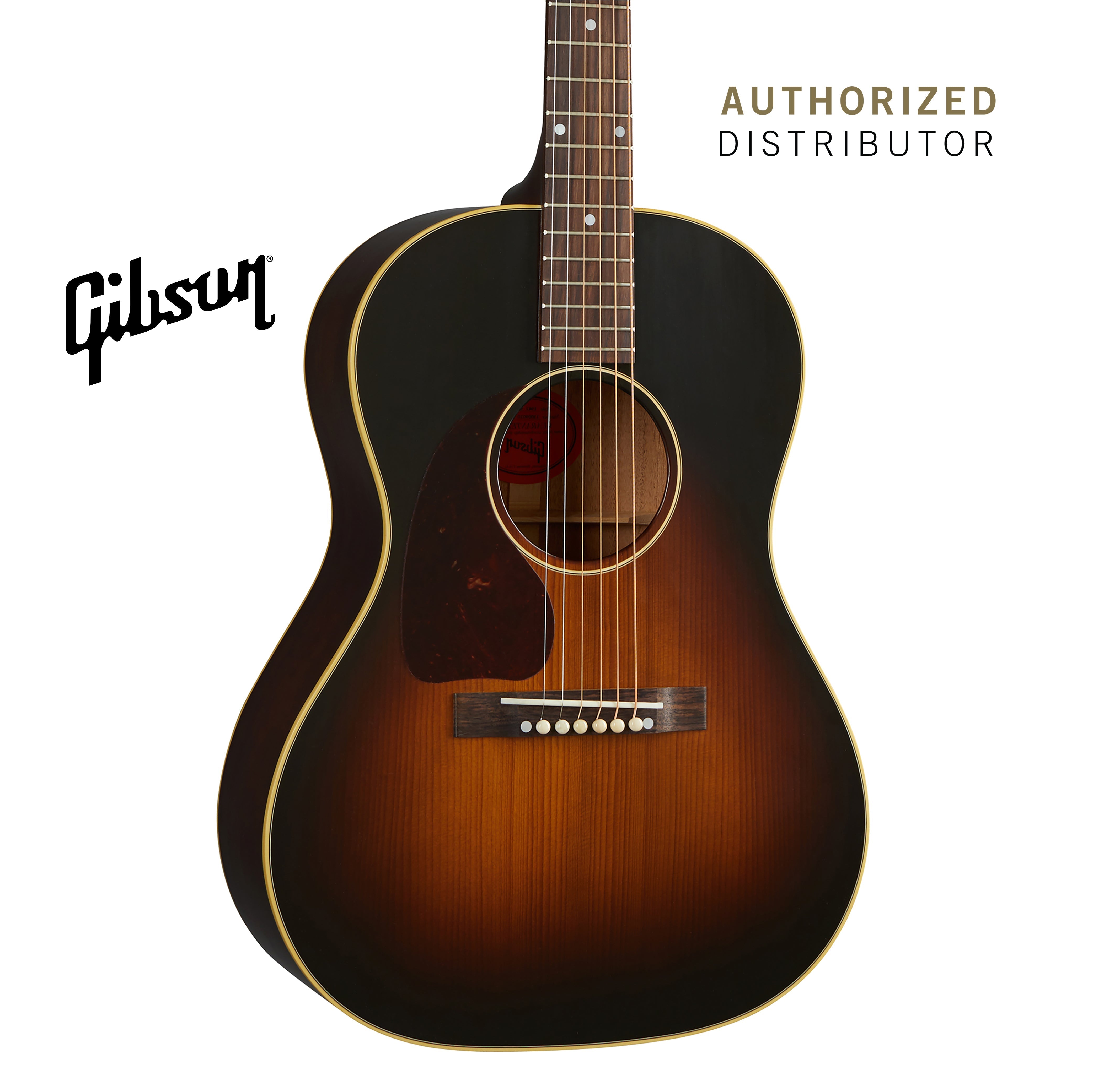 GIBSON 1942 BANNER LG-2 LEFT-HANDED ACOUSTIC GUITAR - VINTAGE SUNBURST