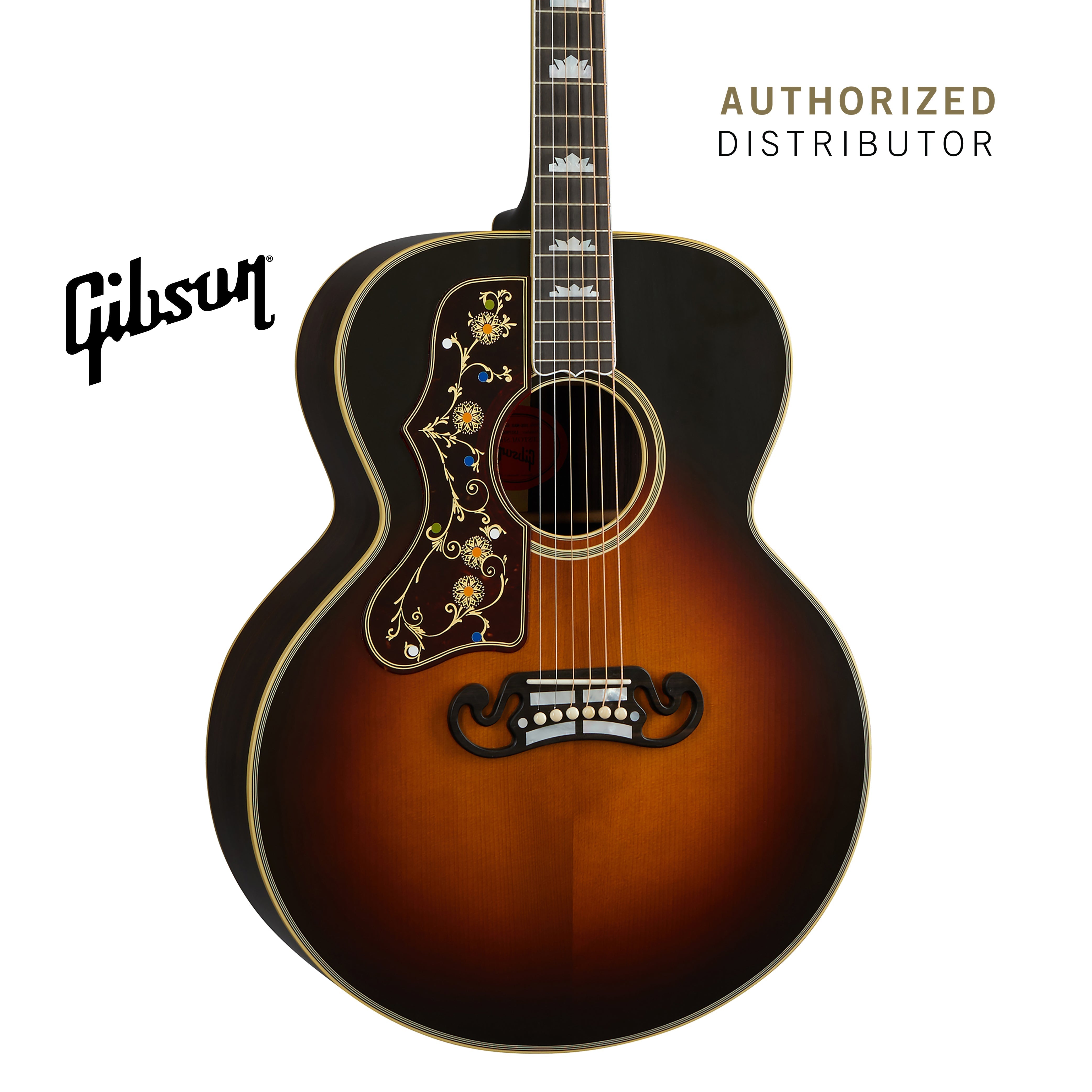 GIBSON PRE-WAR SJ-200 ROSEWOOD LEFT-HANDED ACOUSTIC GUITAR - VINTAGE SUNBURST