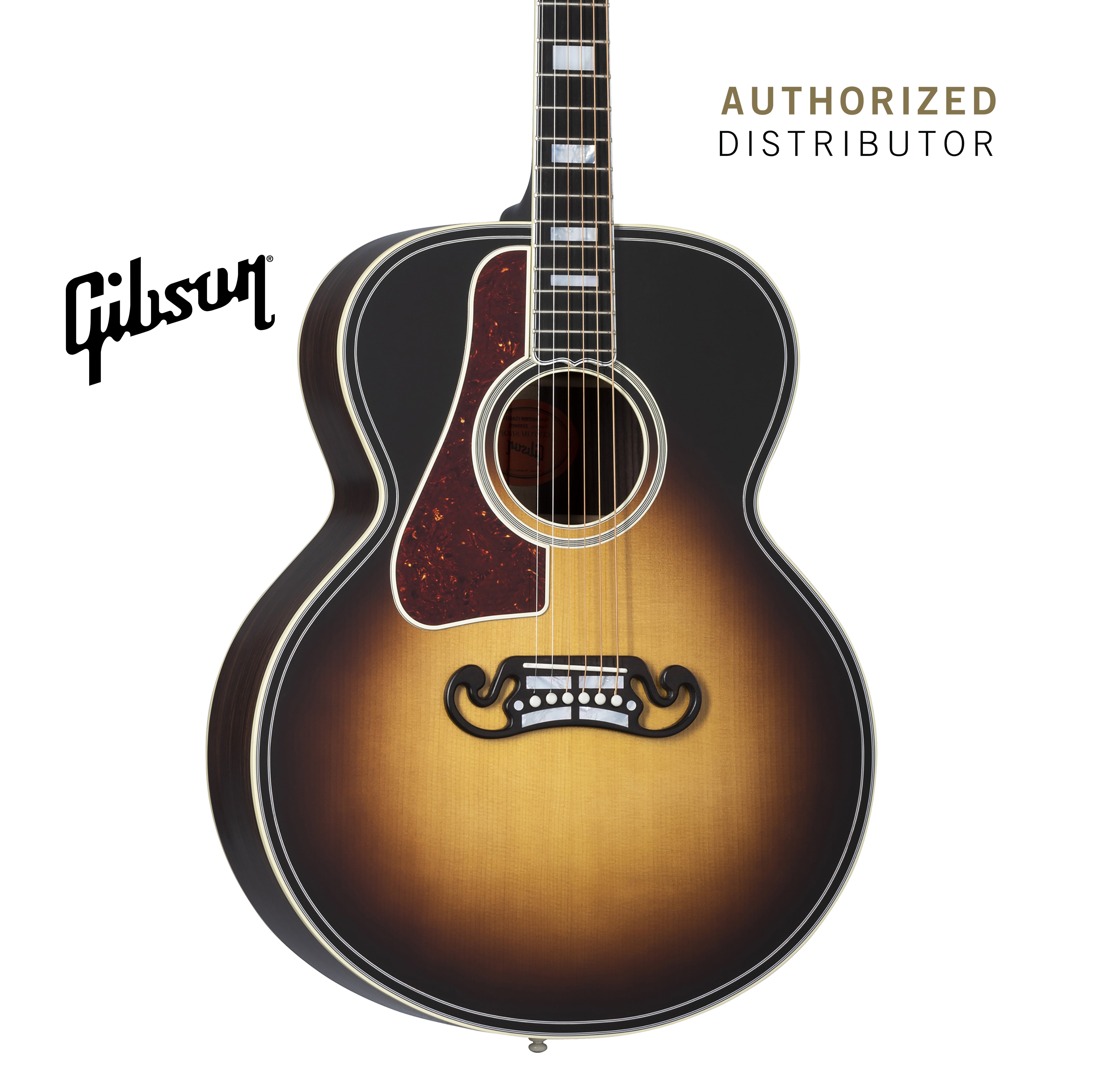 GIBSON SJ-200 WESTERN CLASSIC LEFT-HANDED ACOUSTIC GUITAR - VINTAGE SUNBURST