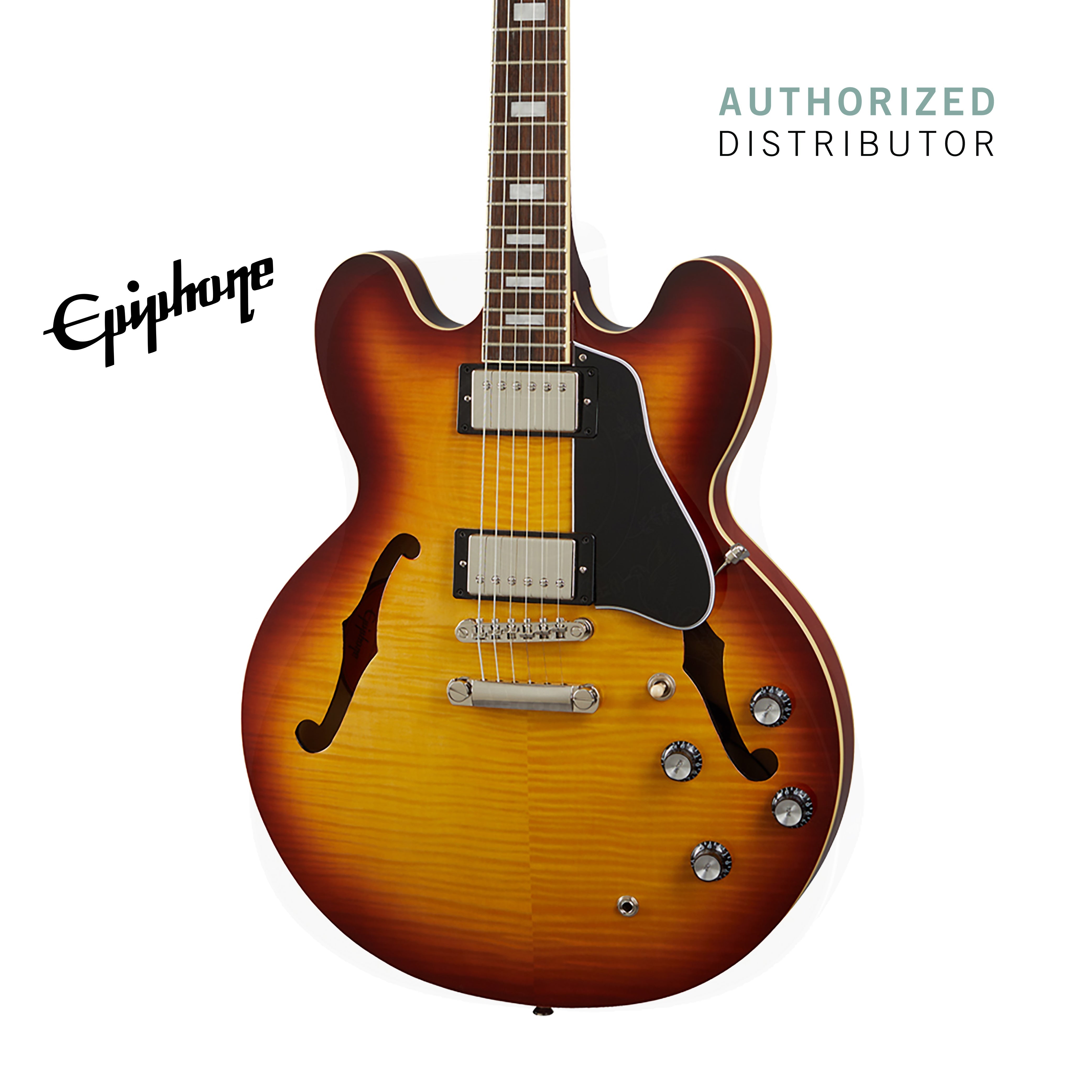 Epiphone ES-335 Figured Semi-Hollowbody Electric Guitar - Raspberry Te